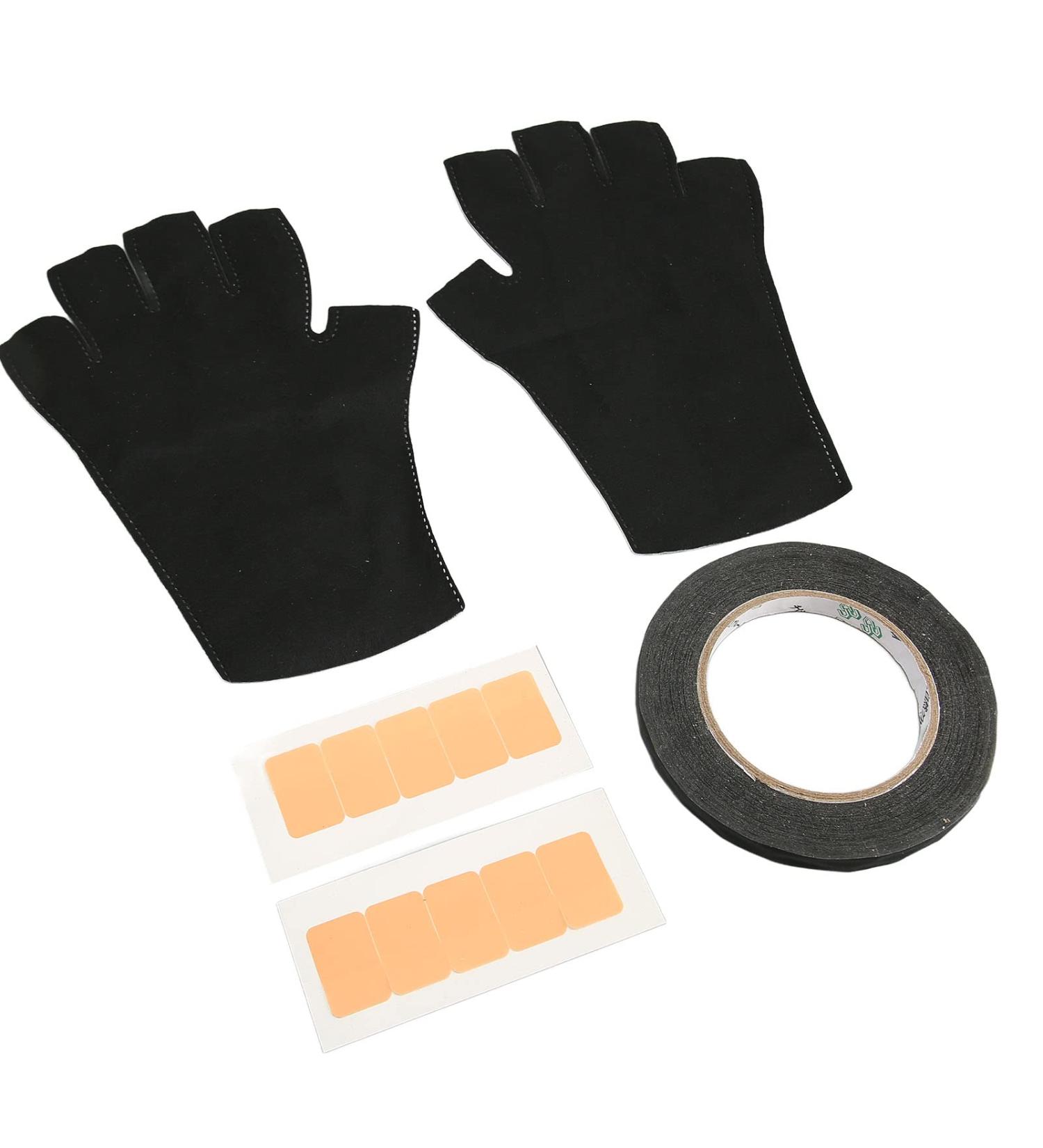 Manicure Gloves Fingerless with Decals Tape Anti UV Gloves for Nail Lamp Light Skin Care Soft Breathable Comfortable Gloves - Buy Online on GoSupps.com