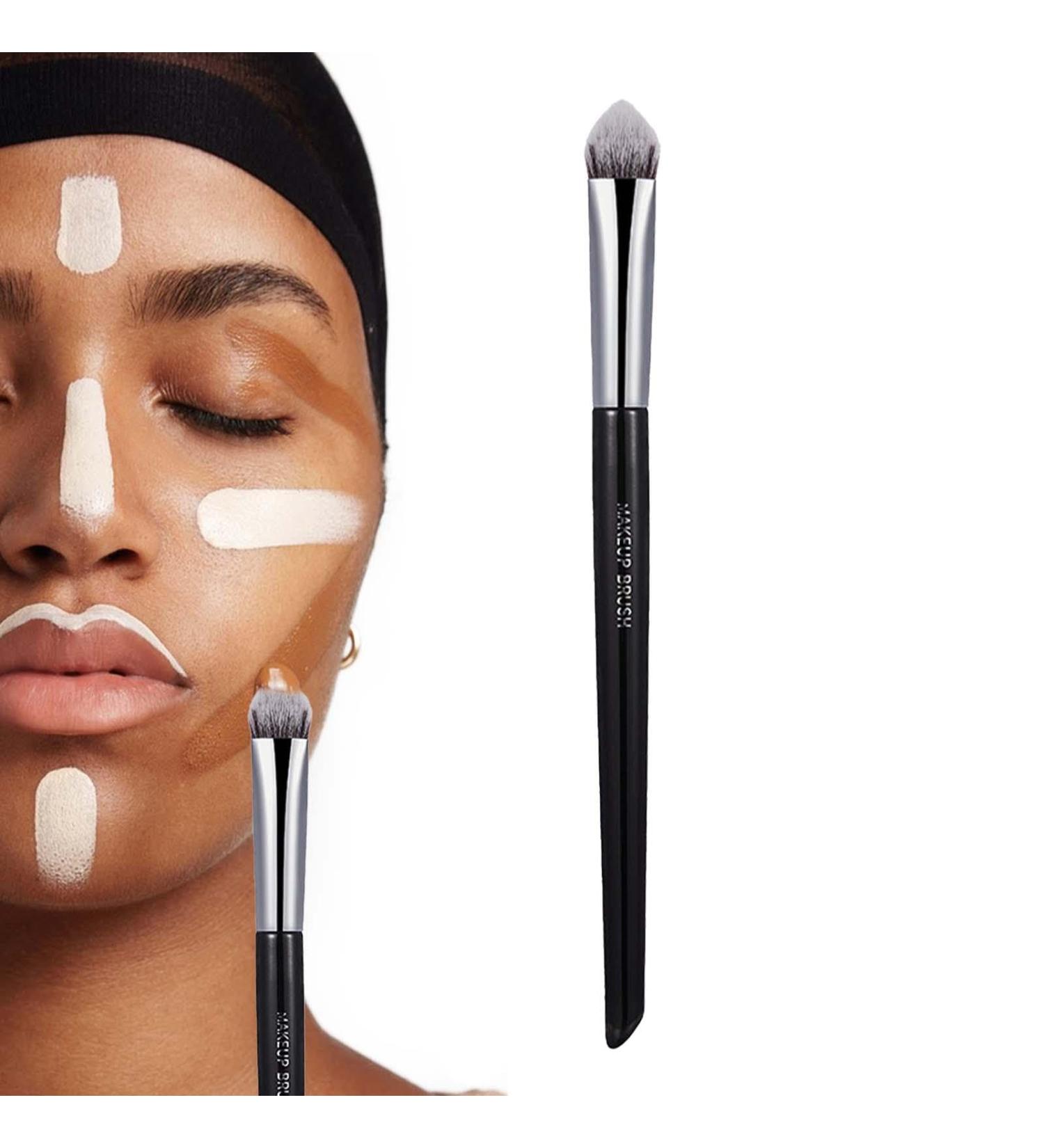 Concealer Brush | Tapered Coverage Multitask Brush Brightens Covers Imperfections Brush For Enhances Face Three-Dimens Soft Bristles - Buy Online on GoSupps.com