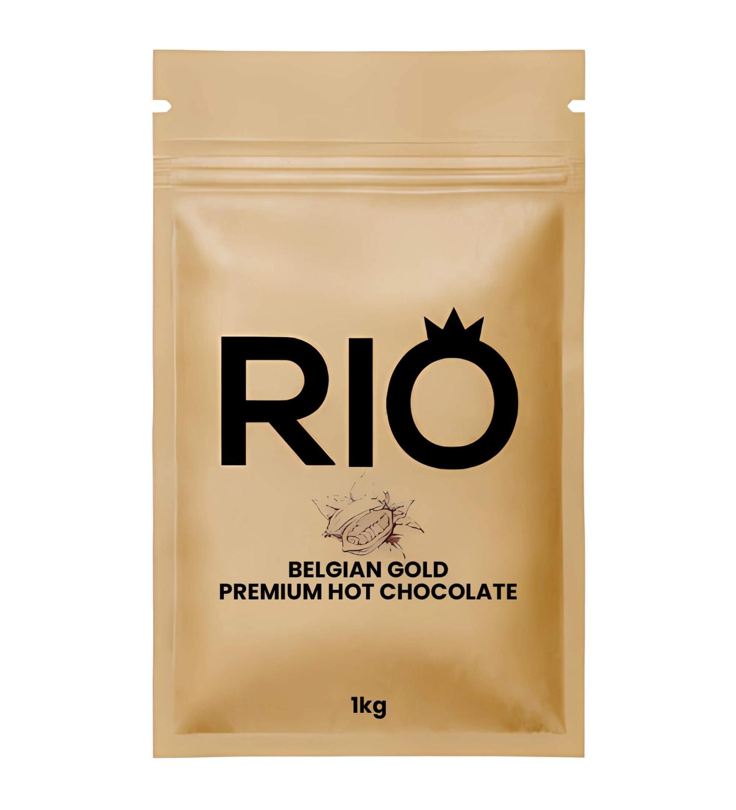 Rio Belgian Gold Premium Hot Chocolate - Delicious Luxury High Grade Cocoa Hot Chocolate Powder (1)