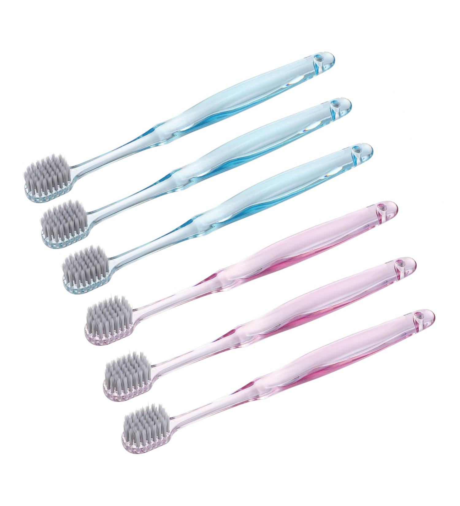 Minkissy 6 Piece Travel & Home Toothbrush Set - Classic Brass & Cleaning Toothbrushes for Adults | Premium Oral Care - Buy Online on GoSupps.com