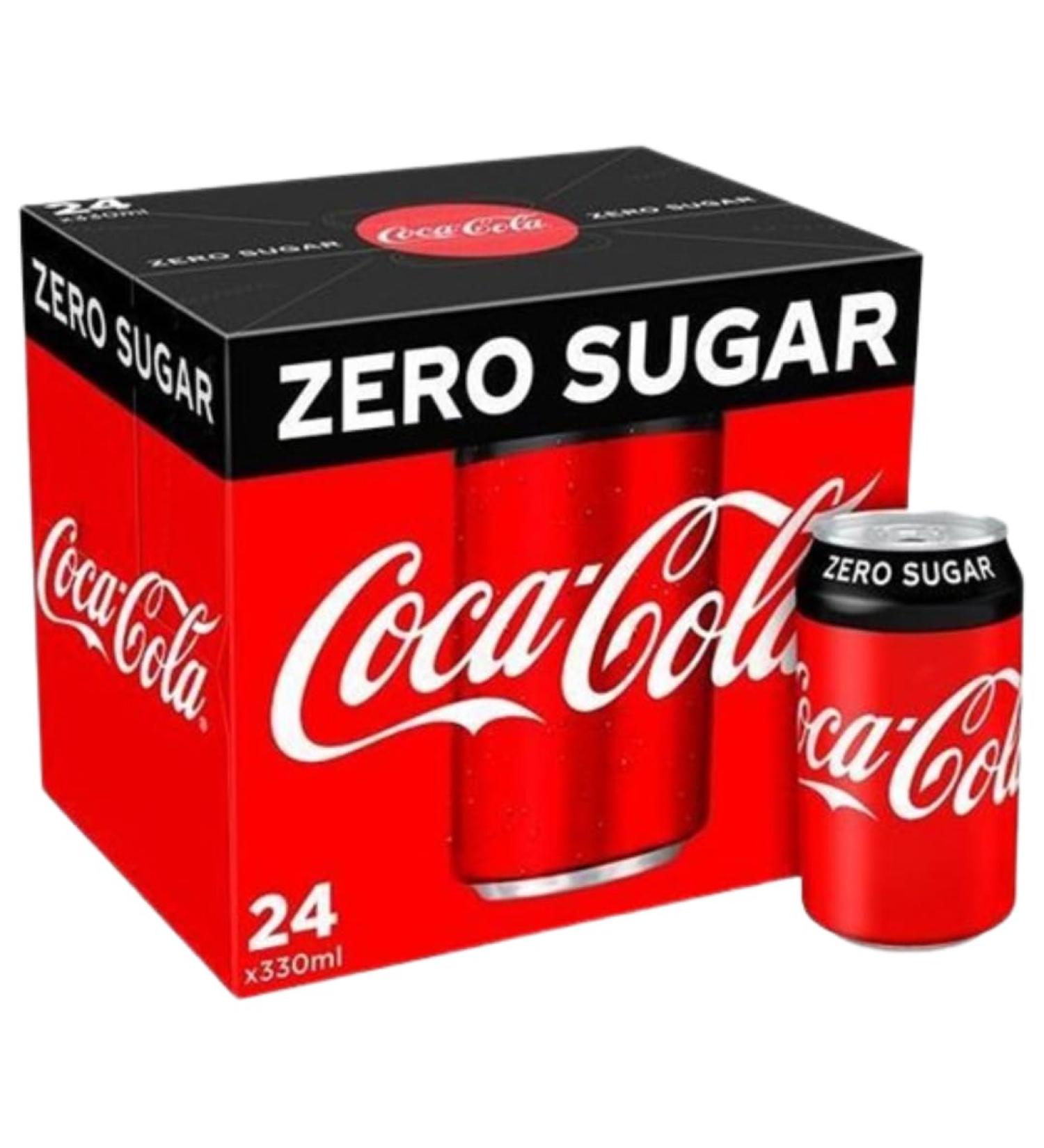Coke zero cans 24 pack - Multipack Cola Sugar Free No Calories (24x330ml) Zero Sugar 24x330ml