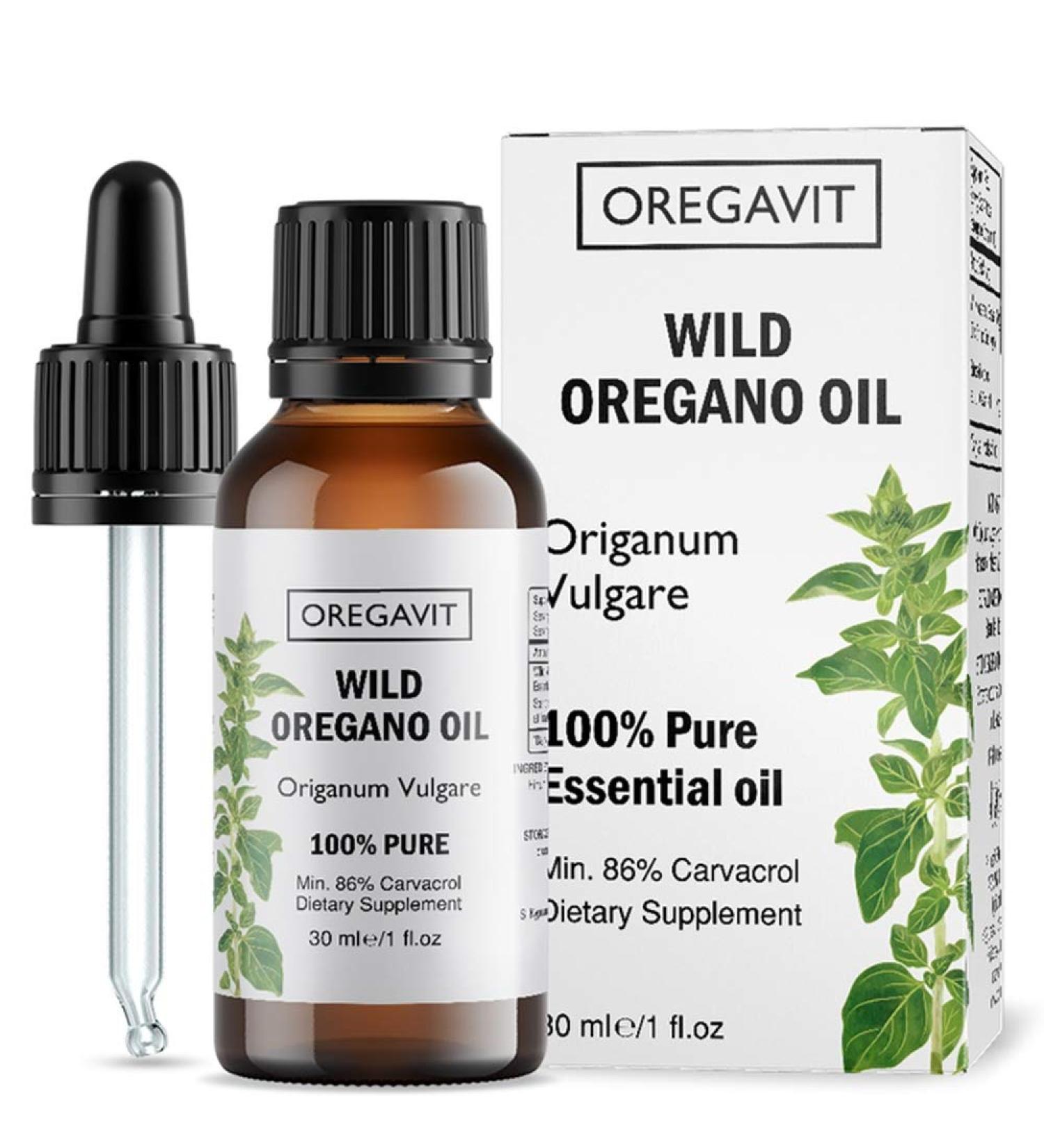 Wild Greek Oregano Oil - 100% Pure, Food Grade Quality, Certified - 1 FL.OZ (30ML) - Buy Online on GoSupps.com