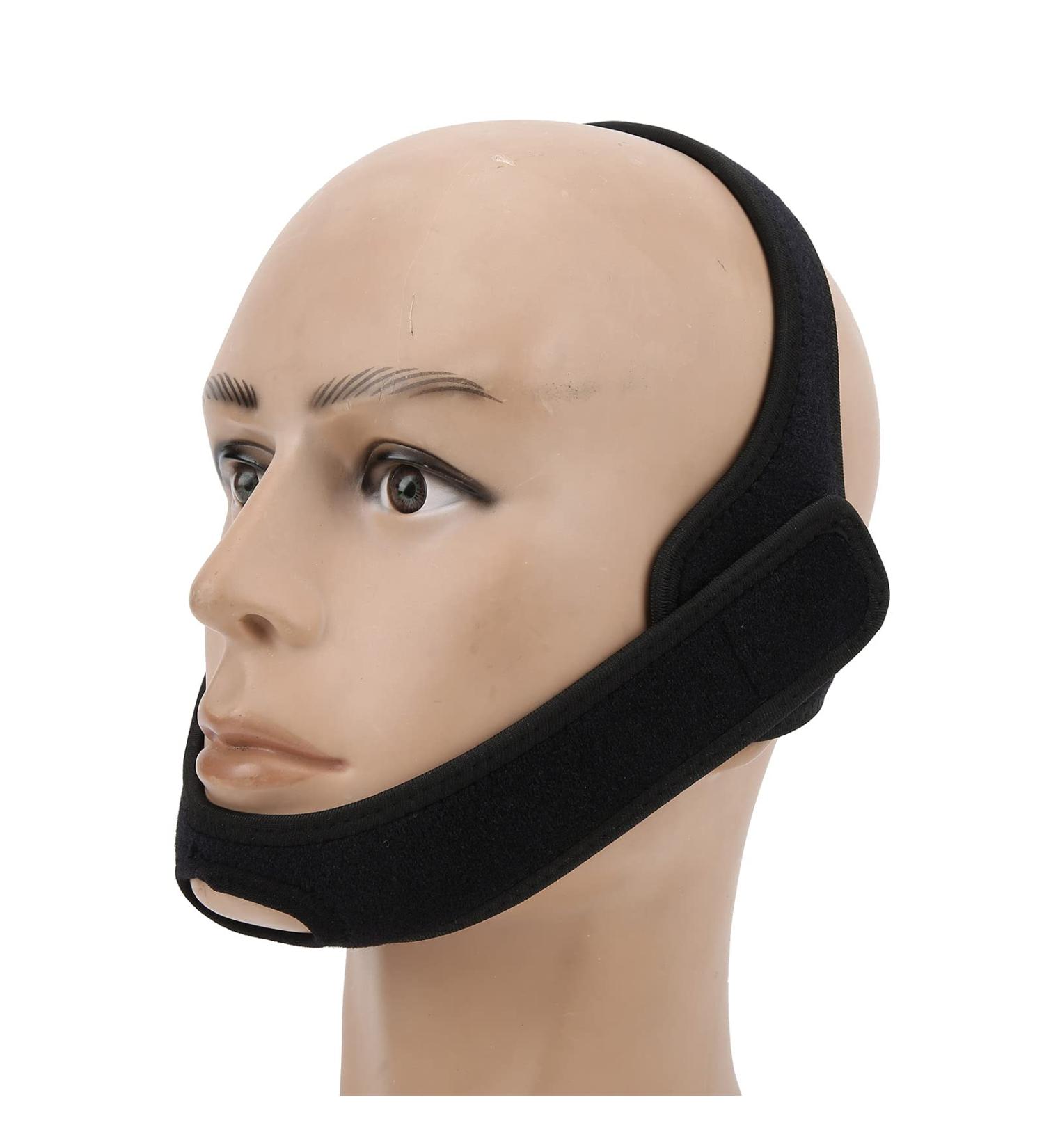 Anti Snoring Chin Strap - Effective Sleep Aid for Men and Women - Breathable Black Snore Solution - Buy Online on GoSupps.com