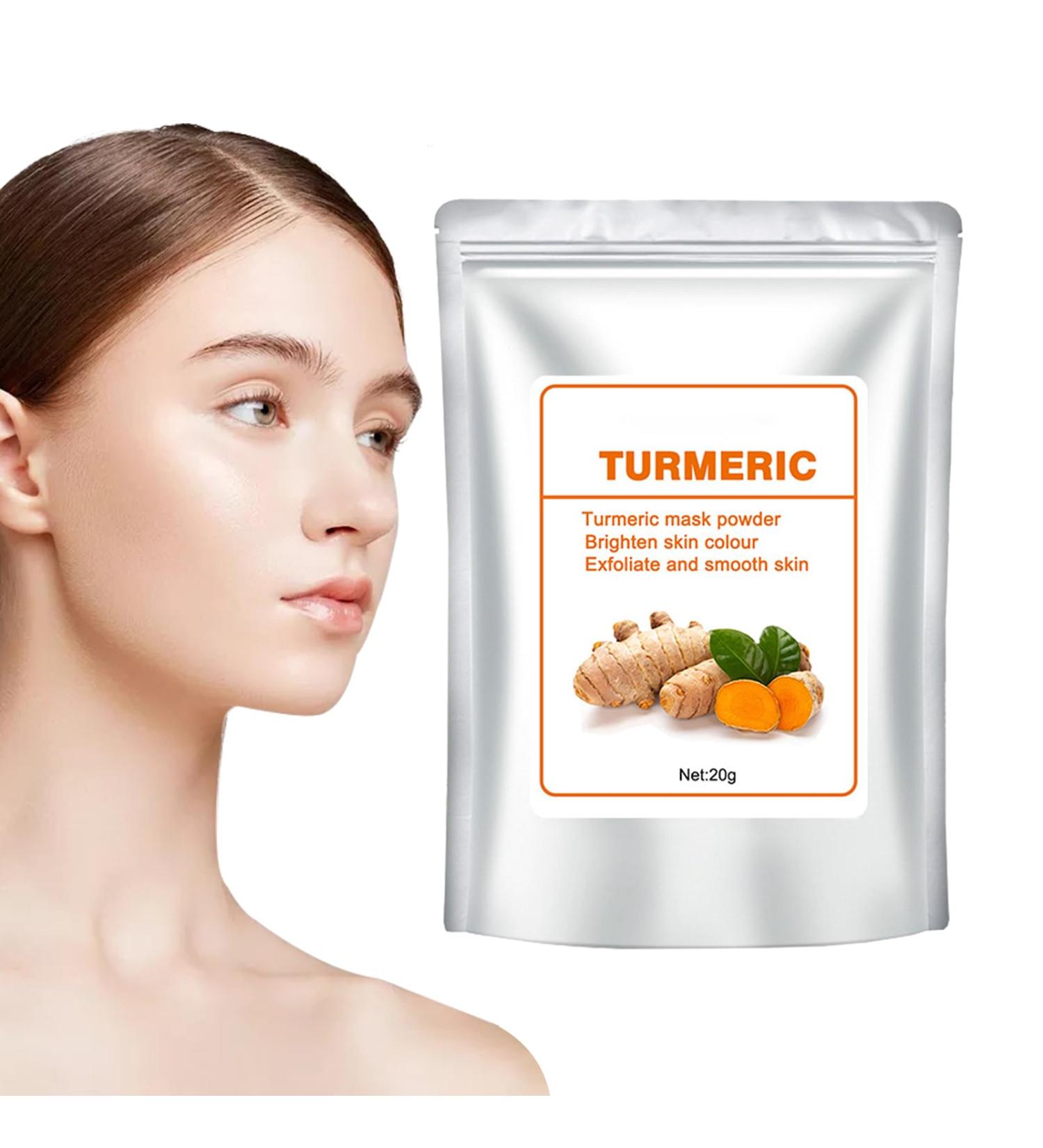  Teksome Nose Pore Remover | Face Powder | Reduce Wrinkles 20g Deep Moisturizing Turmeric Oil Control Powder Mask for Women and Girls Teksome - Buy Online on GoSupps.com