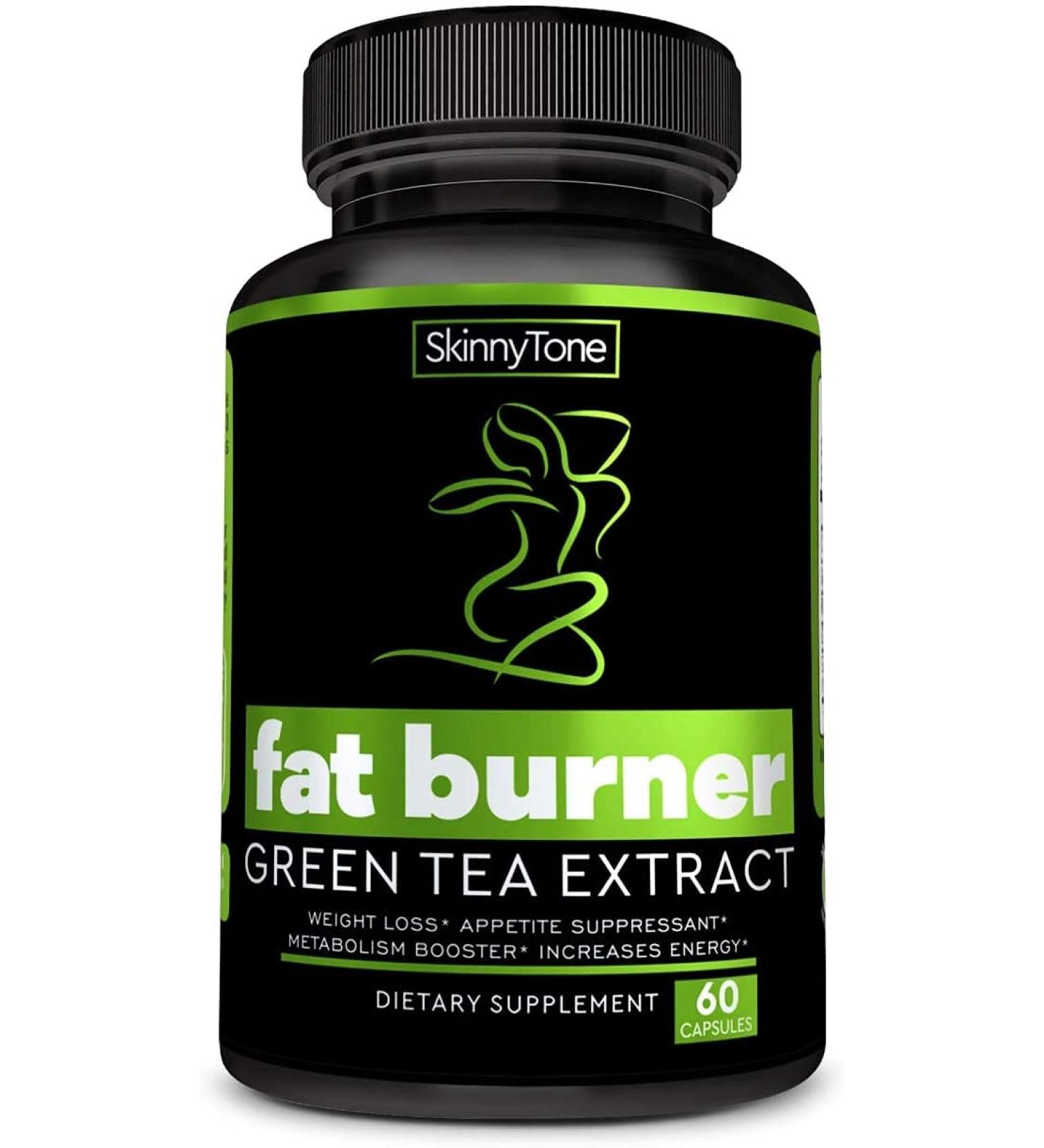 Green Tea Extract Fat Burner with EGCG - Natural Detox Diet Pills for Women - 6 Metabolism Booster - Thermogenic Supplement - Carb Blocker - 60ct - Buy Online on GoSupps.com