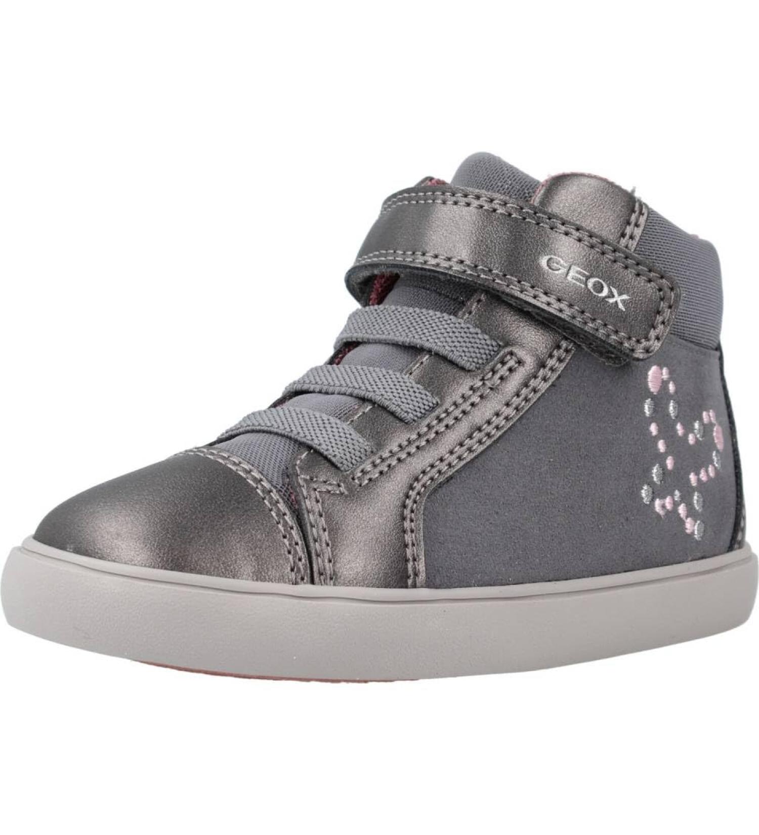 Geox Baby Girl's B Gisli B Sneaker - Dark Grey | Size 6 UK Child - Buy Online on GoSupps.com