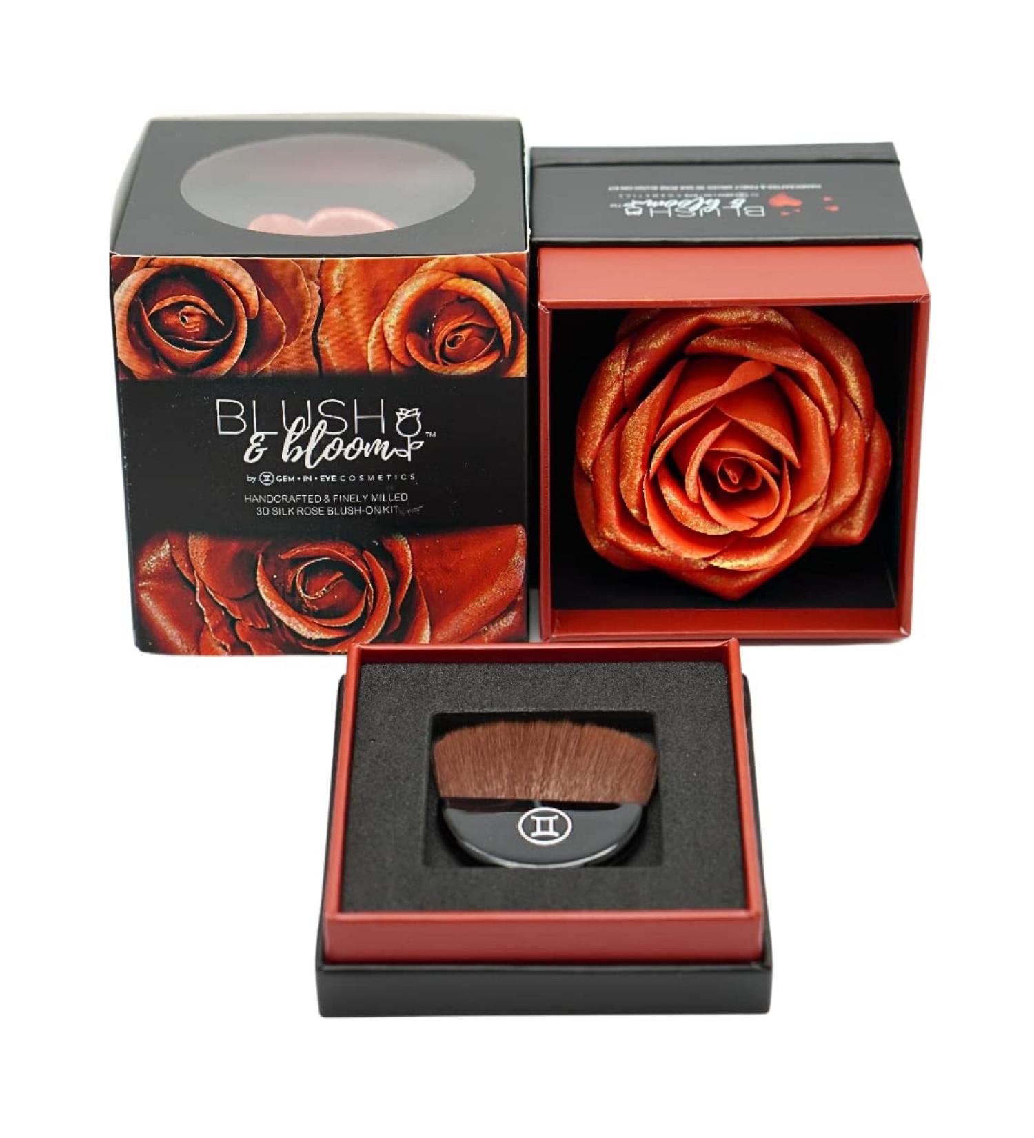 GEM.IN.EYE Cosmetics Blush & Bloom Love Edition Fierce 3D Silk Rose Blush on Powder - Buy Online on GoSupps.com