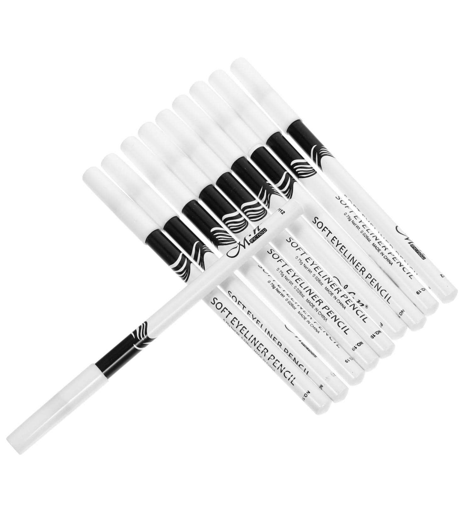 HAPINARY White Makeup Pencil 10pcs Lying Silkworm Eyeliner Eyeshadow Highlighters Cosmetic Eyeliner Pencils Miss Export Brush - Buy Online on GoSupps.com