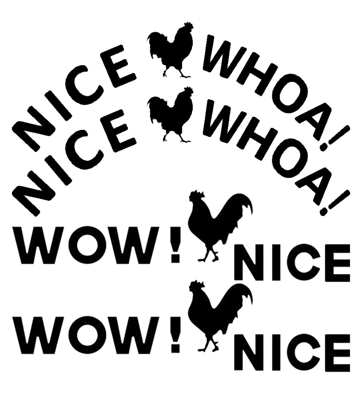 Rooster Toilet Sticker Set - Funny Bathroom Decals for Toilet Lid (4 Pieces) - Buy Online on GoSupps.com