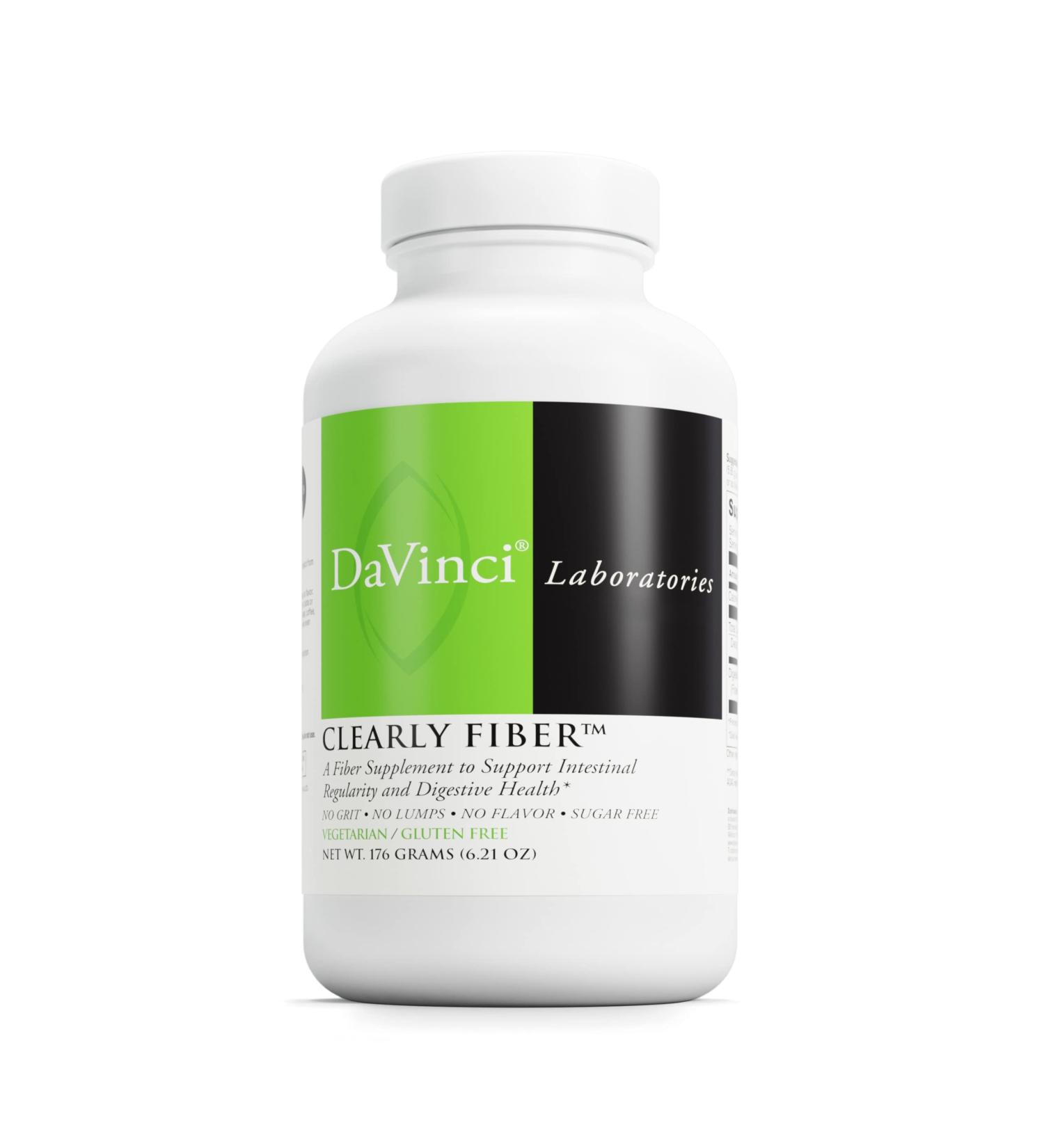 DAVINCI Labs Clearly Fiber - Intestinal Regularity & Bowel Function Support - Vegetarian - Gluten-Free - 30 Servings - Buy Online on GoSupps.com