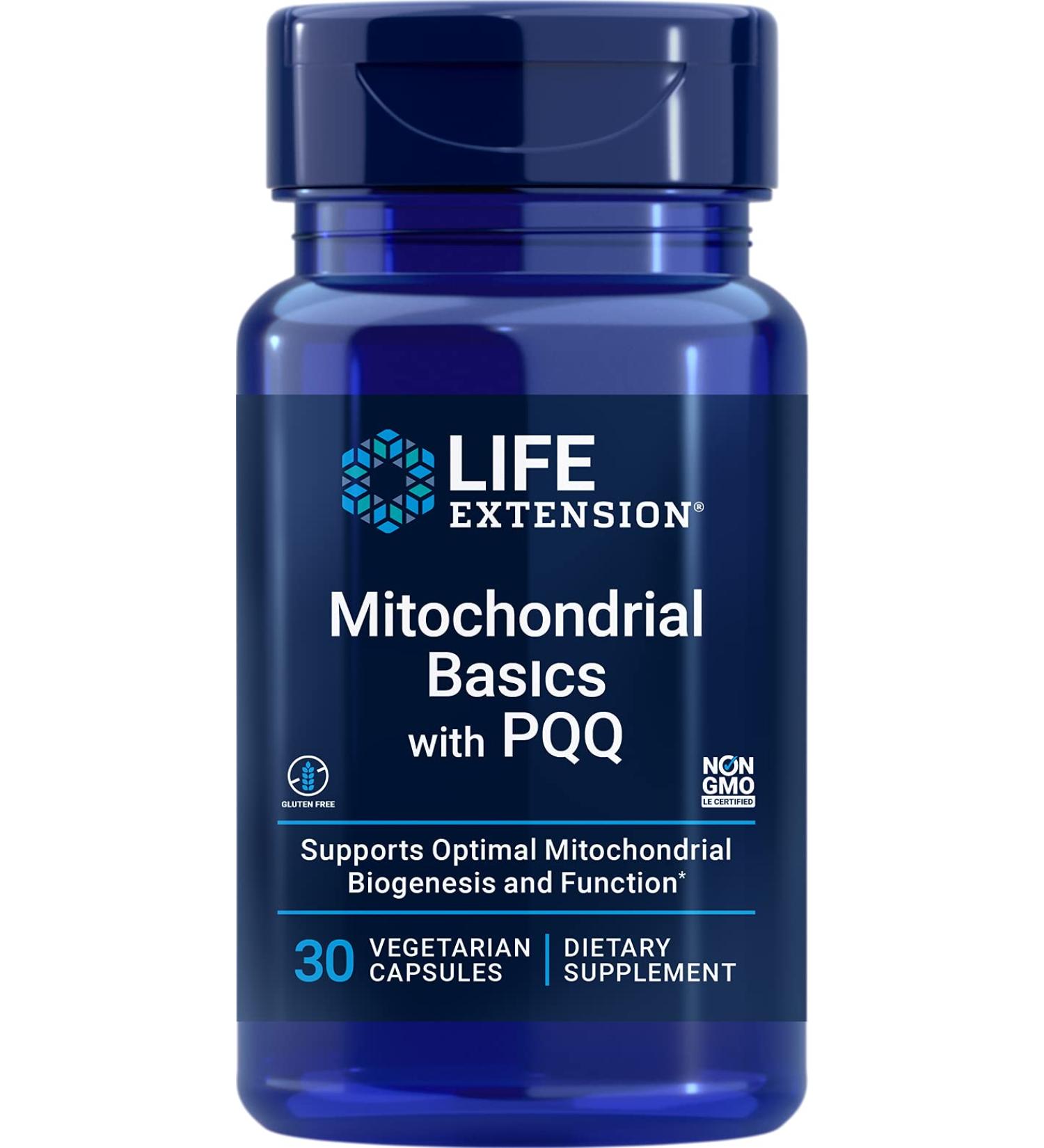 Life Extension Mitochondrial Basics with PQQ - 30 Capsules for Energy Support - Buy Online on GoSupps.com