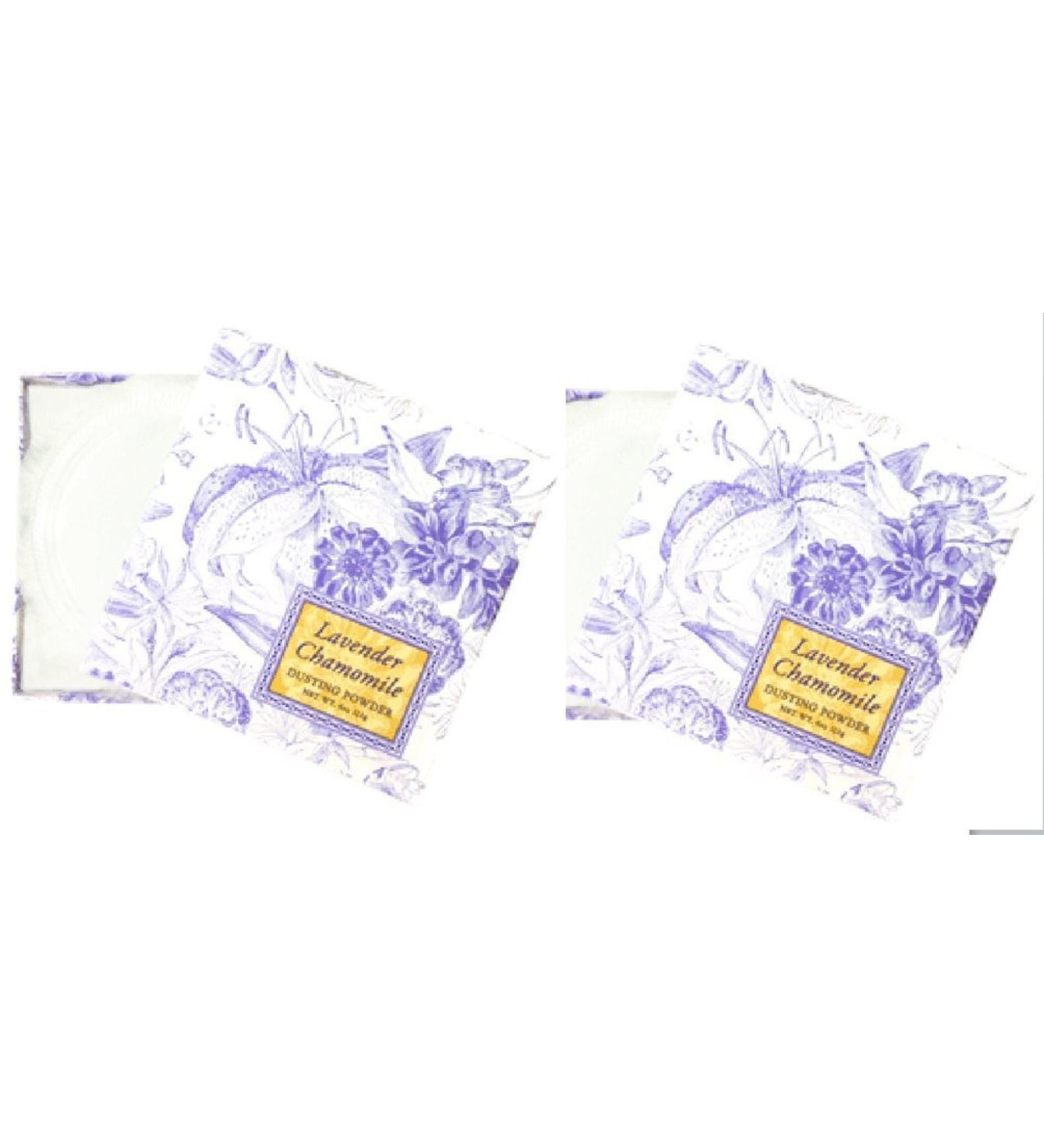 Greenwich Bay Trading Co. Dusting Powder, 4 Ounce (Set of Two Lavender Chamomile)