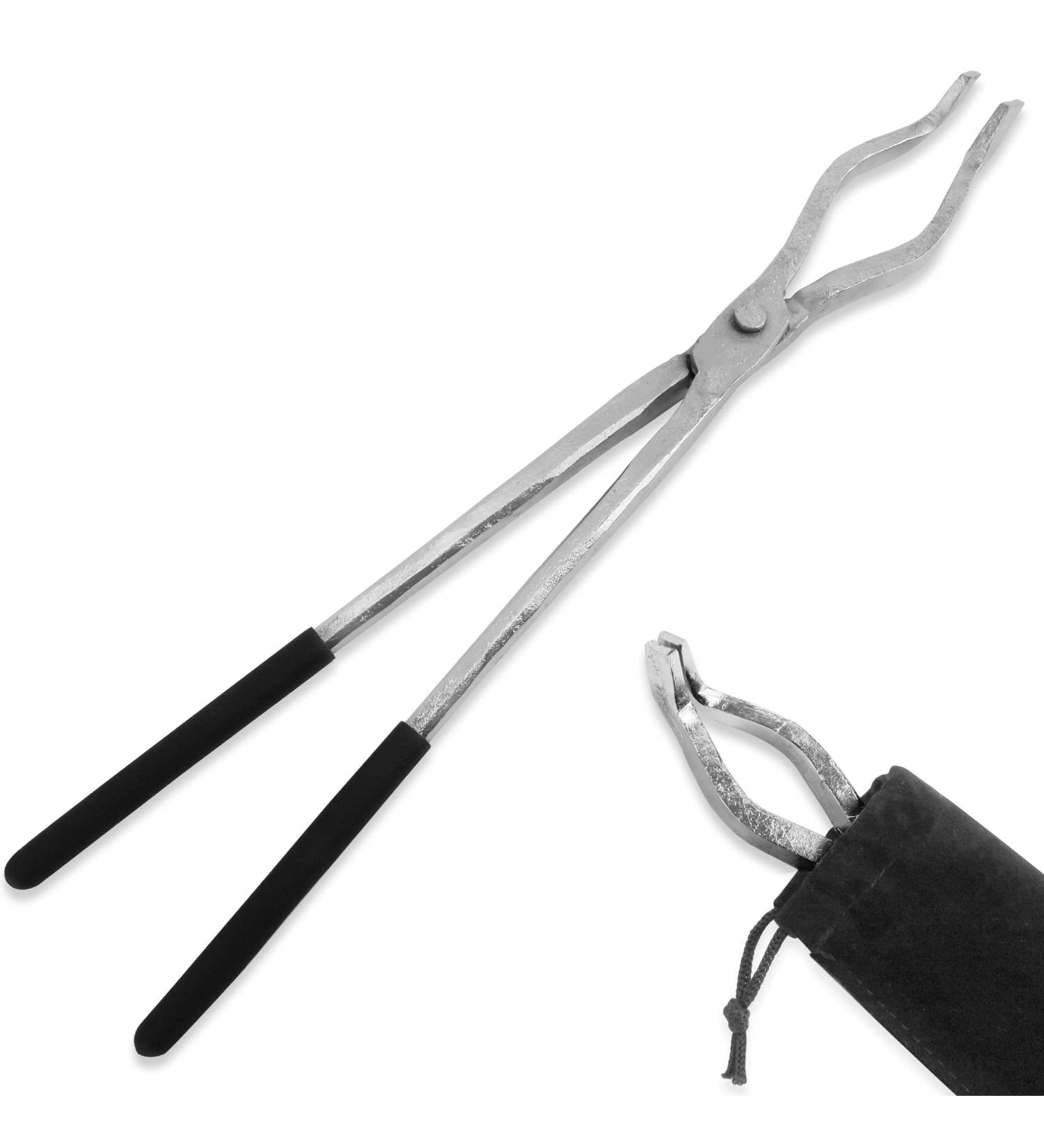 GONGYI 17 Hinge Style Crucible Tongs for Metal Smelting and Refining - Recycle Gold, Copper, Silver, Bronze - Casting Tool - Buy Online on GoSupps.com