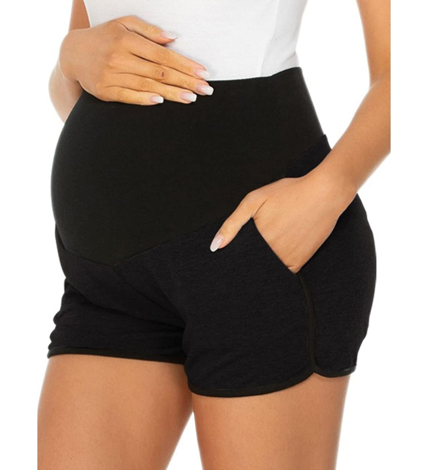 Love2Mi Women's Maternity Tights XL Black/Black - Stretchy & Versatile Pregnancy Pants - Buy Online on GoSupps.com