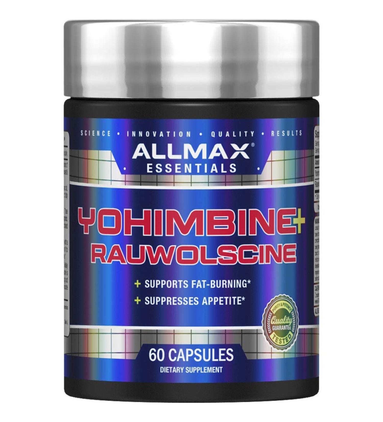 Yohimbine Rauwolscine 60 Capsules - ALLMAX - Powerful Fat-Burning Supplement - Buy Online on GoSupps.com