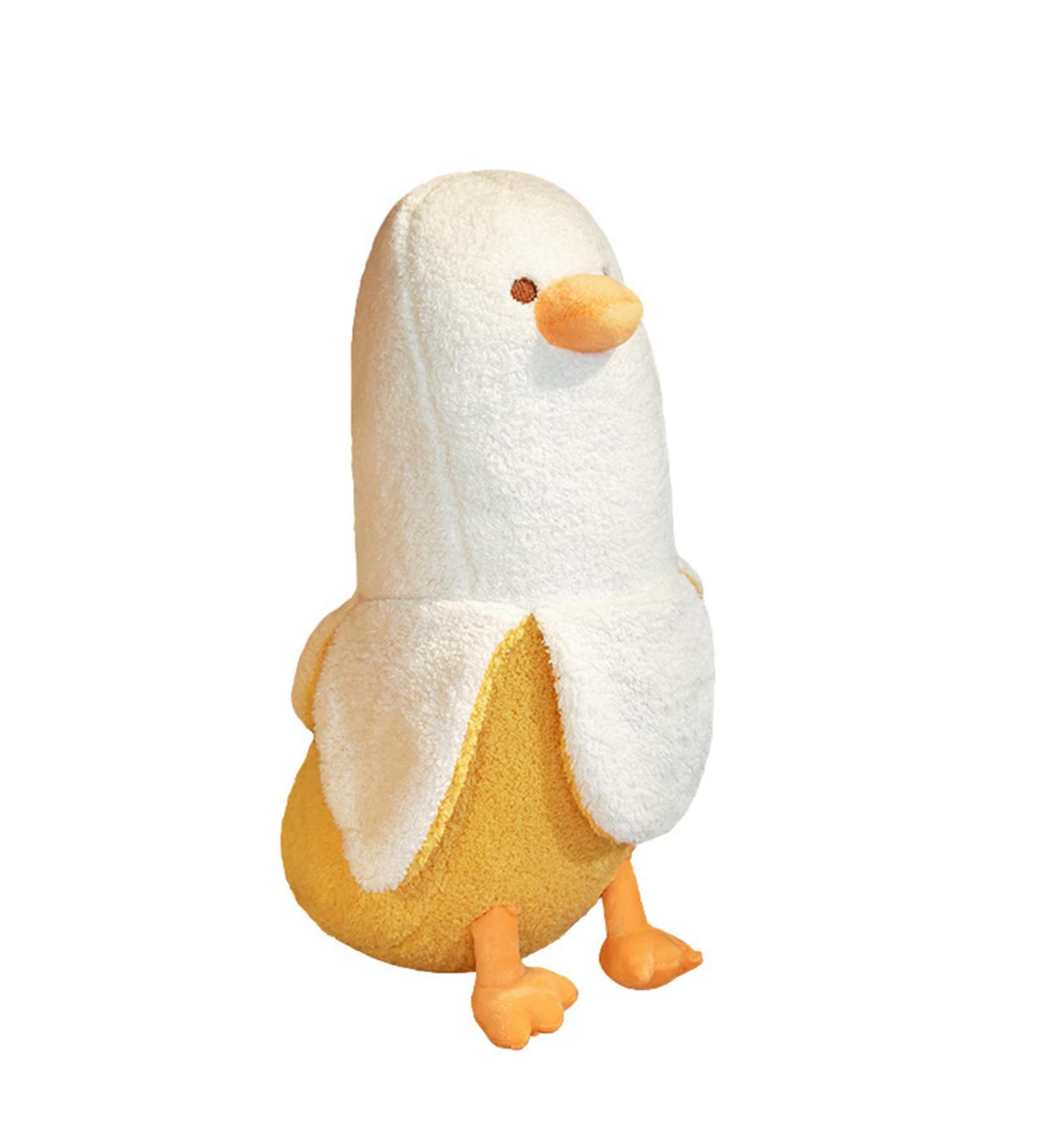 Napacoh Banana Duck Plush Toy - 50cm/19.69 White Stuffed Animal Pillow for Girls and Women - Buy Online on GoSupps.com