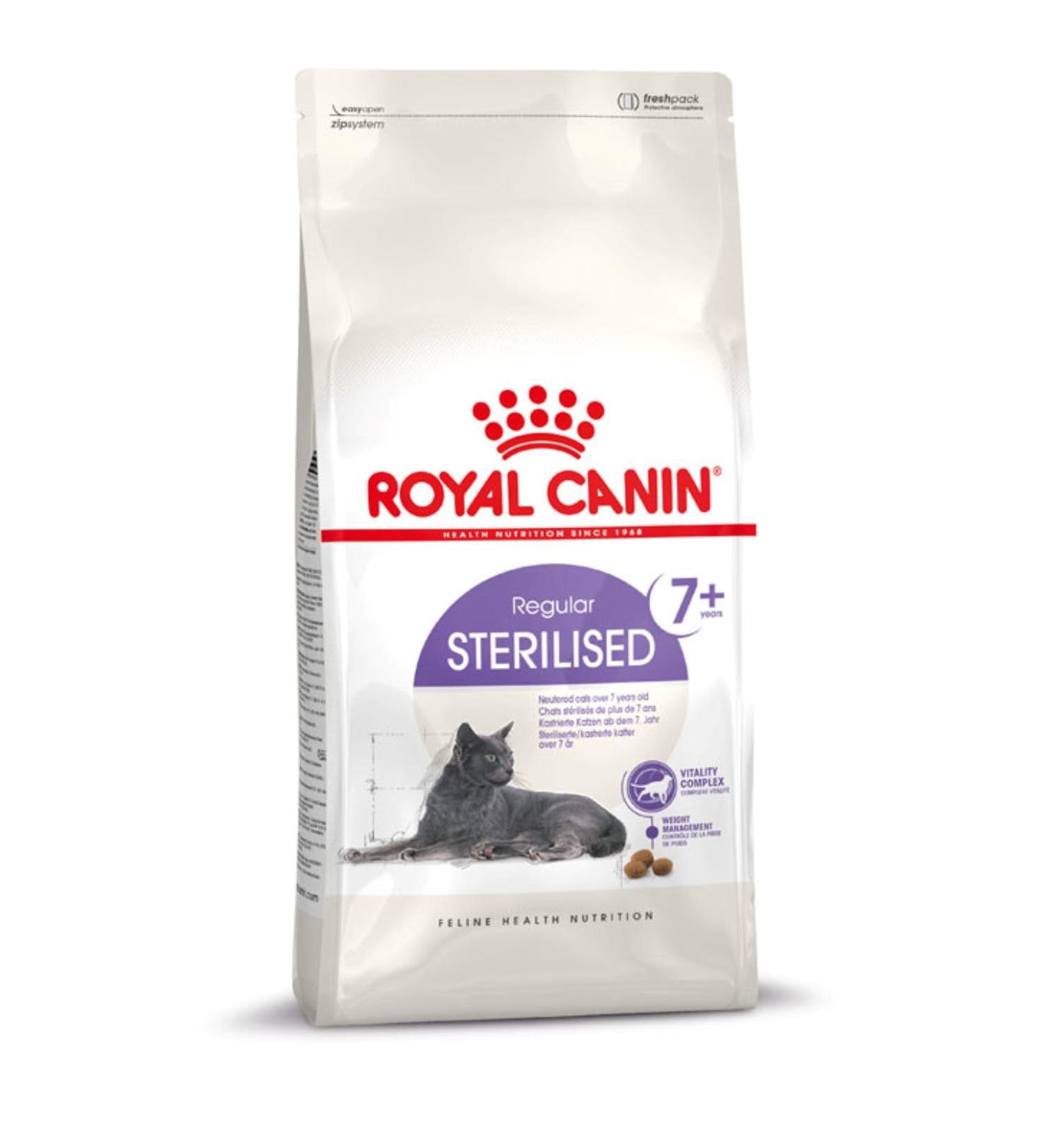 Royal Canin Regular Sterilized 7+ | 400 g | Complete Food for Sterilized Cats | Can Help Support Kidney and Urinary Function Chicken 1 g (Pack of 1) - Buy Online on GoSupps.com