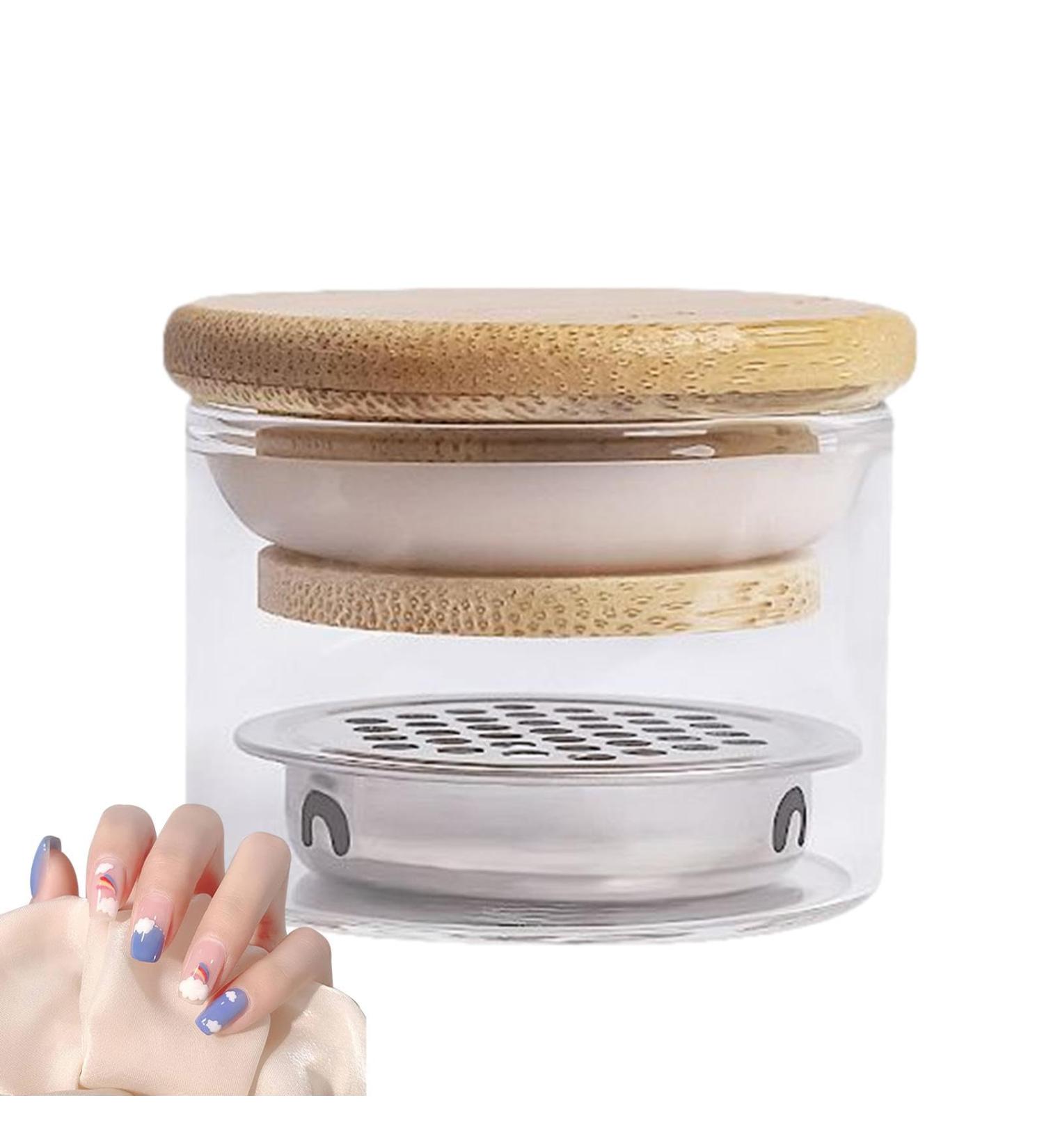 Brush Cleaning Cup Nail Brush Cleaning Tool With Lid Small Cup Holder For Nail Washing Nail Brush Cleaning Cup - Buy Online on GoSupps.com