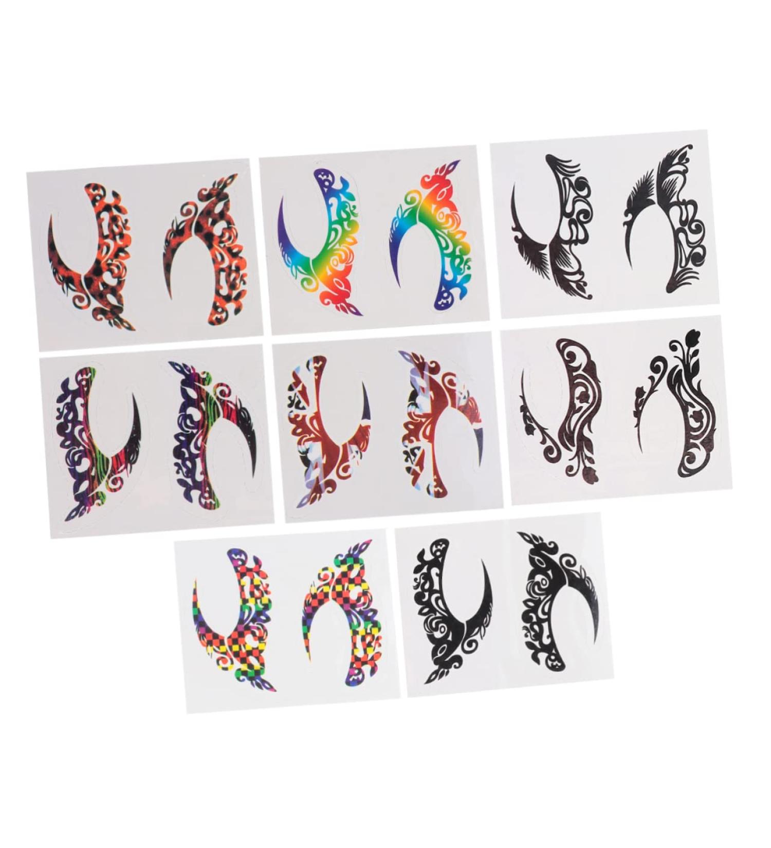 Ipetboom 8 Pairs Eye Shadow Eyeliner Stickers Eye Stickers Eye Eye Makeup Stickers Eye Shadow Stickers Eye Liners Sticker Makeup Stickers Paper Halloween Eyeshadow - Buy Online on GoSupps.com