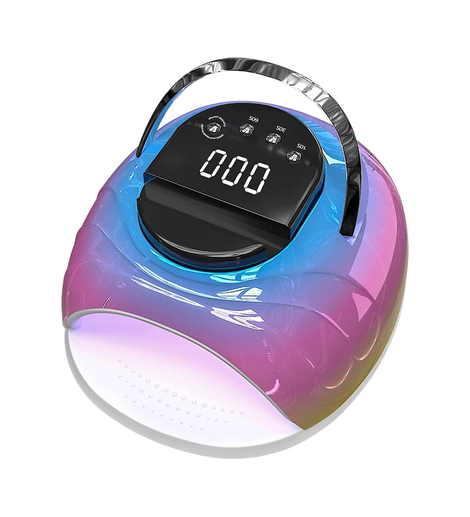 ANGNYA UV LED Nail Lamp 168W - Professional Nail Dryer with 4 Timer Settings, Automatic Sensor, Portable Handle - Large Space UV Light for Nail Art - Colorful - Buy Online on GoSupps.com