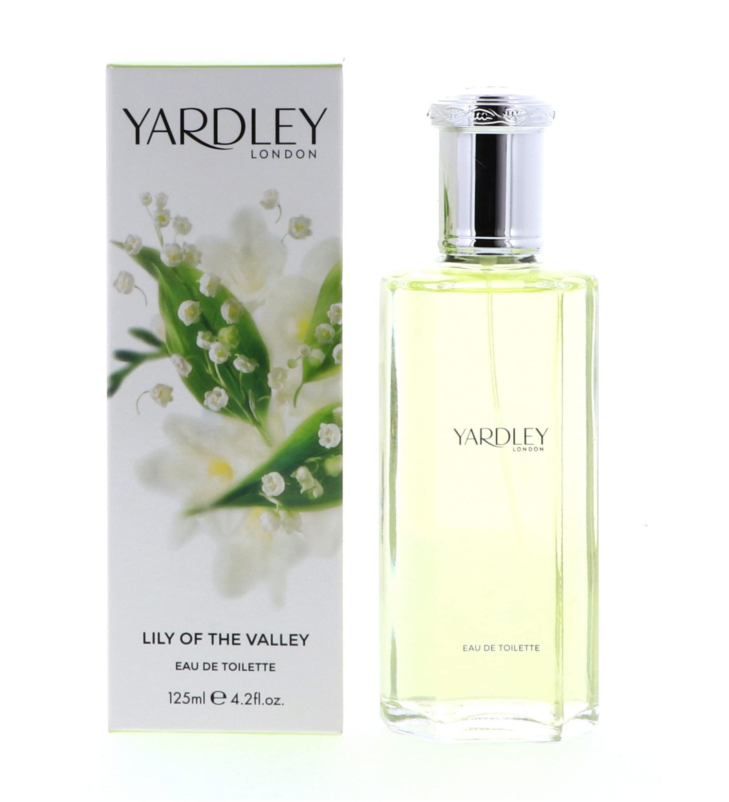 Lily of The Valley by Yardley of London for Women Eau De Toilette Spray 4.2 Ounce .3 pack