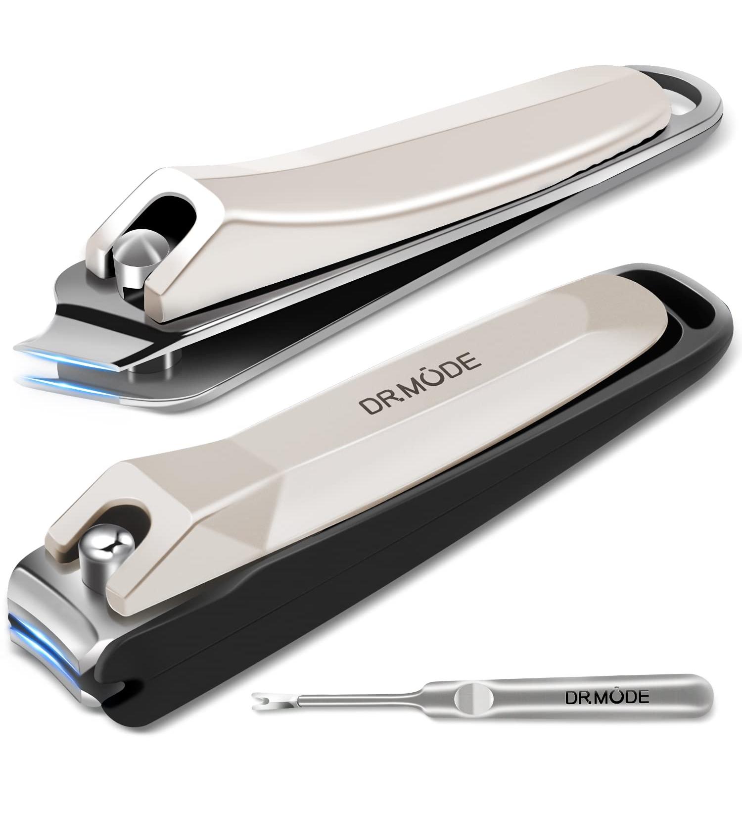 DR.MODE Nail Clipper Set - Mess-Free Finger and Toe Nail Clippers with Cuticle Trimmer for Men and Women - Buy Online on GoSupps.com