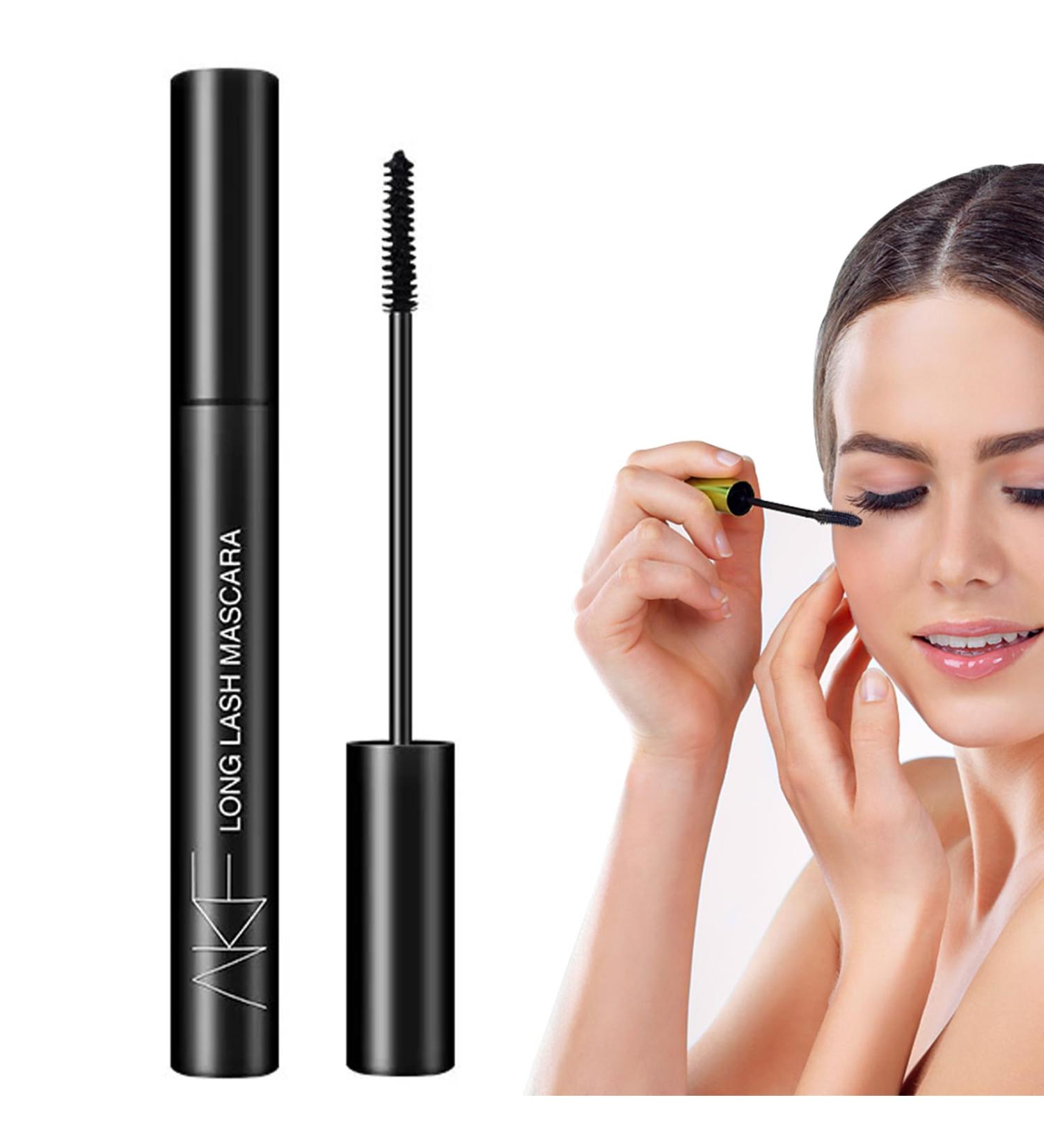 Mascara Make up | Lash-Boosting Makeups Long-Lasting Mascara for Lengthening Lashes | Women Cosmetics for Dating Gathering Working Home Traveling Rowces Slim Makeup 01# Black - Buy Online on GoSupps.com