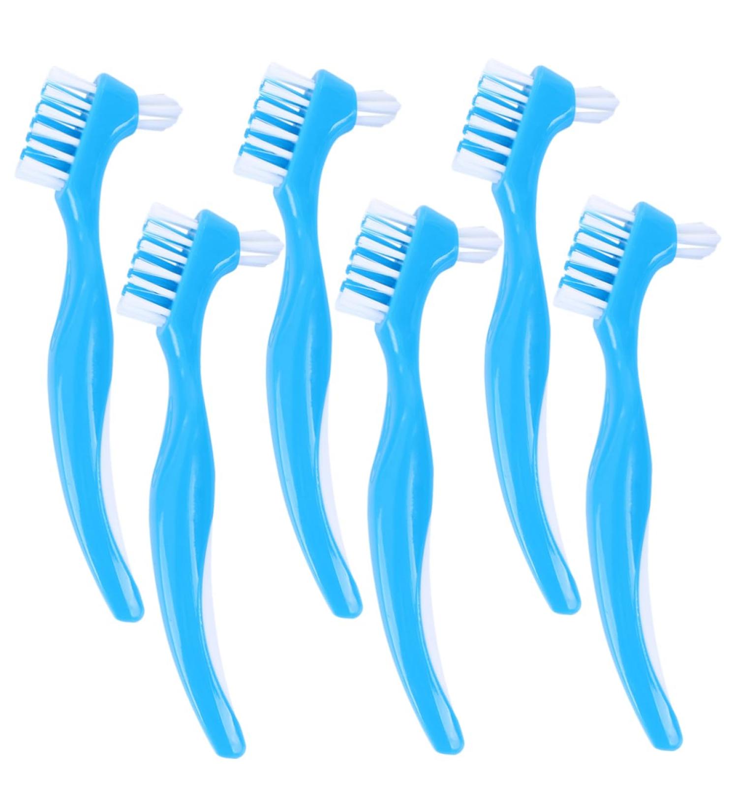 Partykindom 6th Double Prosthesis Nursing Comb & Cleaning Tool - Dual-Sided Brush for False Teeth Dentures and Dental Care - Buy Online on GoSupps.com