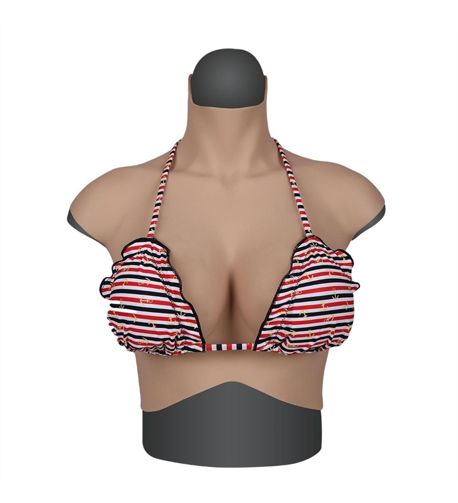 Knobco Soft Silicone Breasts - XL E Cup Fake Breasts for Mastectomy Weddings & Performances - Ivory White - Buy Online on GoSupps.com
