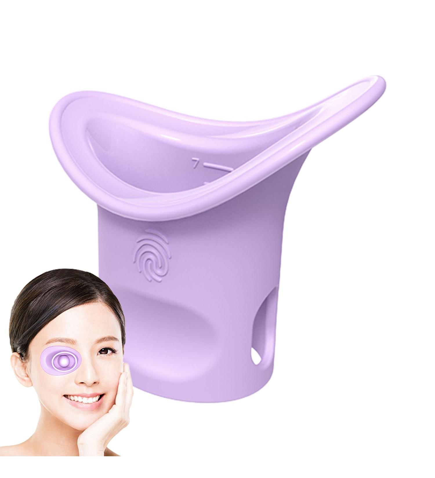 Luckxing Portable Eye Flushing Cup - Silicone Eye Cleaner with Scale for Refreshing & Cleaning Tired Eyes Ideal for International Shipping - Buy Online on GoSupps.com