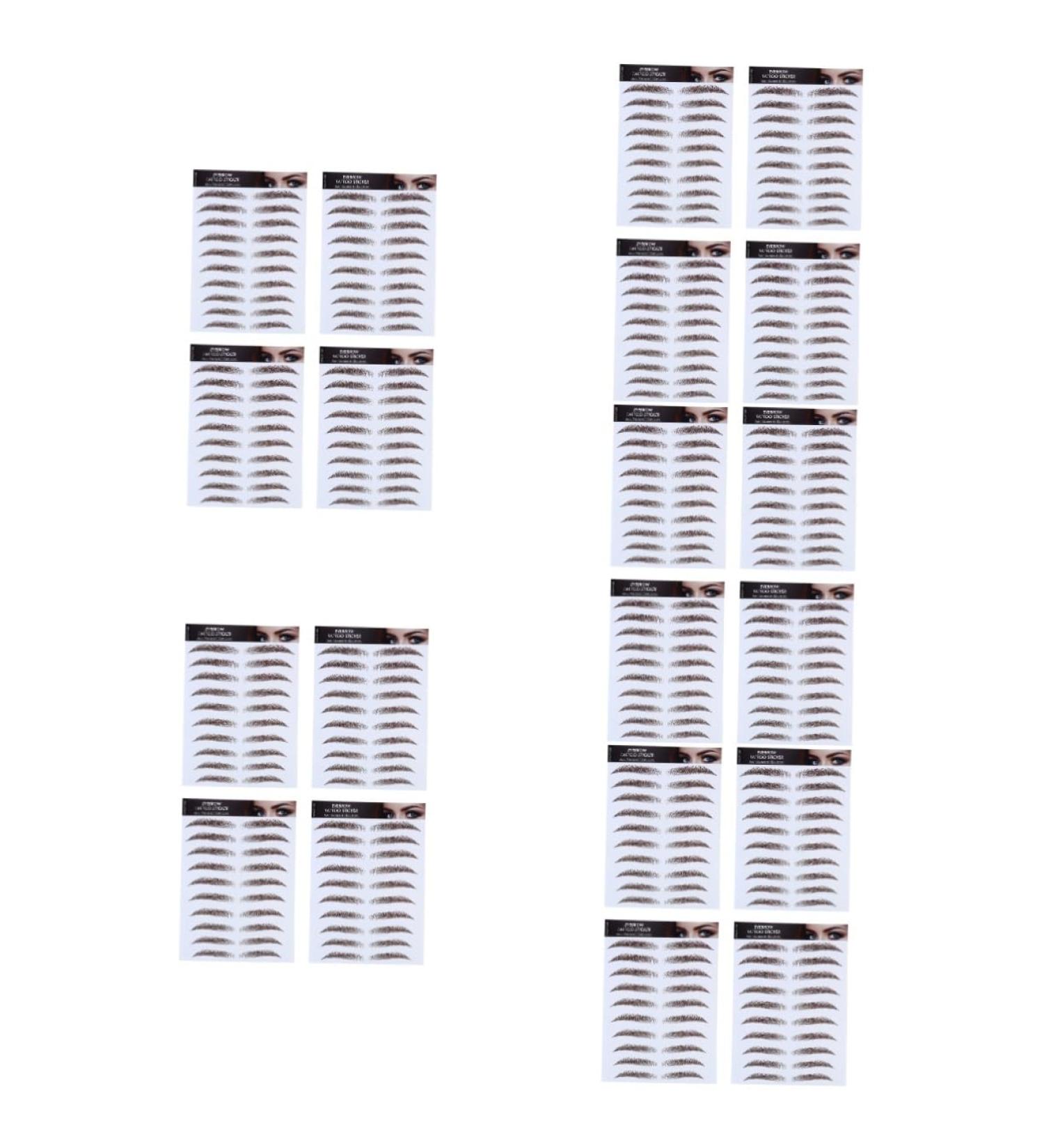 Beavorty 20 Pcs Eyebrow Stickers Makeup Stickers False Eyebrows Cosmetics 3d Eyebrow Trimming Makeup Tools - Buy Online on GoSupps.com