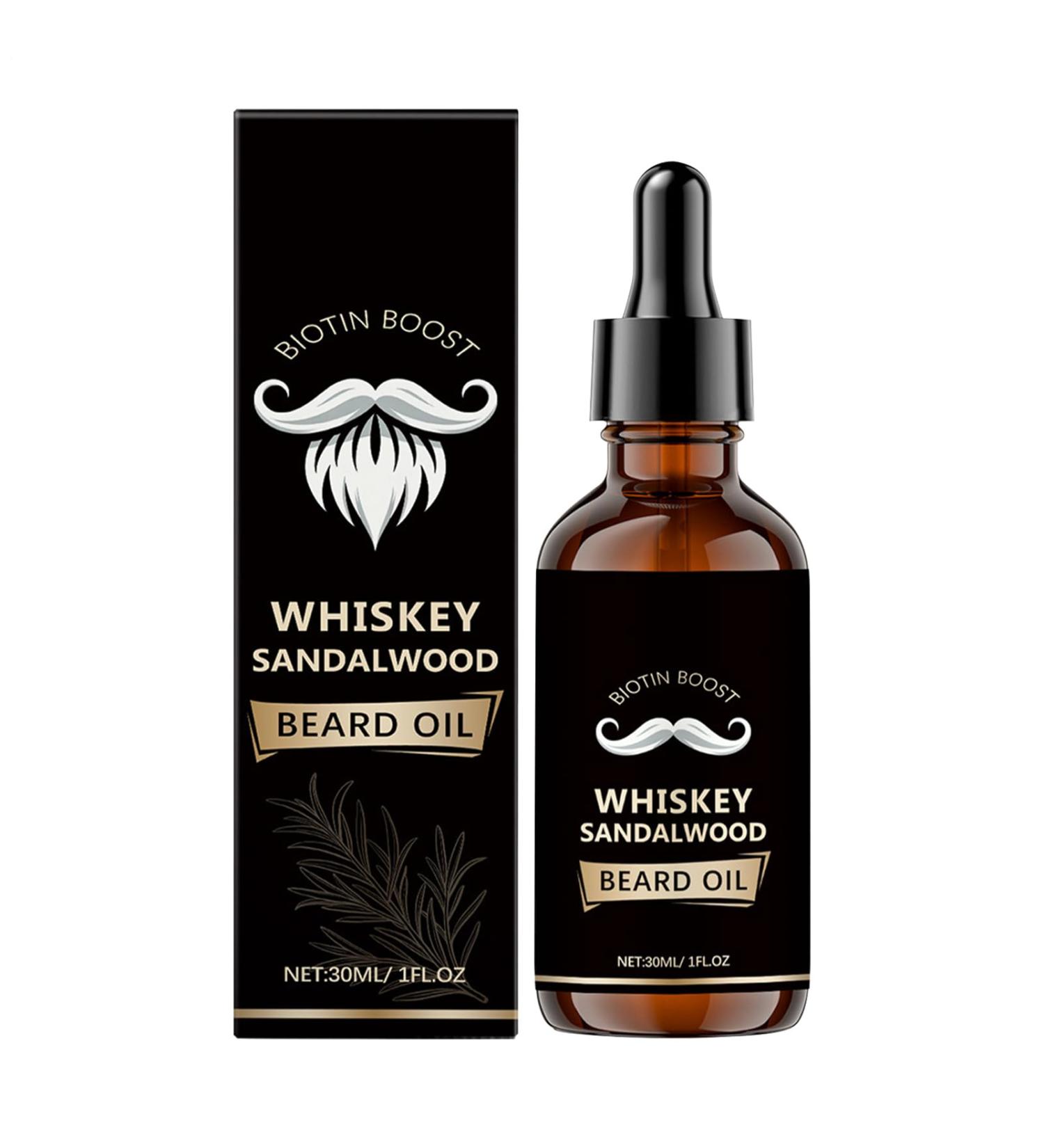Beard Oil | Natural Moisturizing Softener Oil for Facial Hair and Thick Mustaches | For Men Daily Care Morning Shower Styling Travel - Buy Online on GoSupps.com