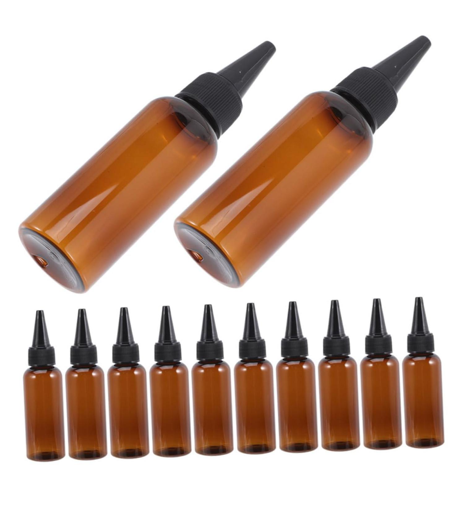 Vaguelly 12 pi ces Bouteilles Applicateurs de Teinture pour Cheveux Recharges Squeeze Bouteilles Pet Fuite avec Embout pour Coloration et Soins Capillaires - Buy Online on GoSupps.com