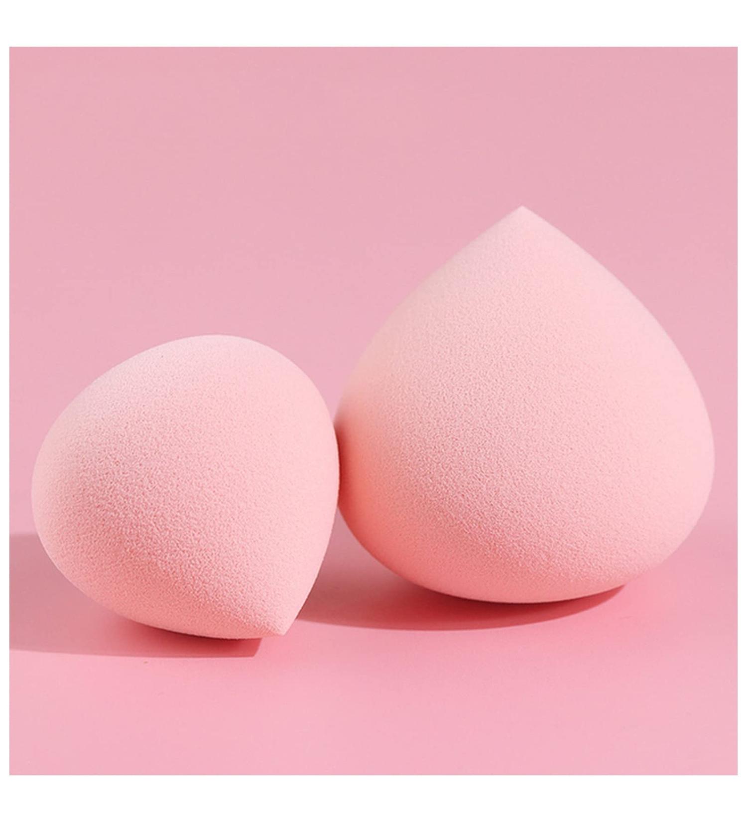 Makeup Sponge Beauty Egg Makeup Cosmetic Puff Makeup Sponge Cushion Foundation Powder Sponge Beauty Tool Women Make Up Accessories Makeup Sponge Holder(Pink) - Buy Online on GoSupps.com