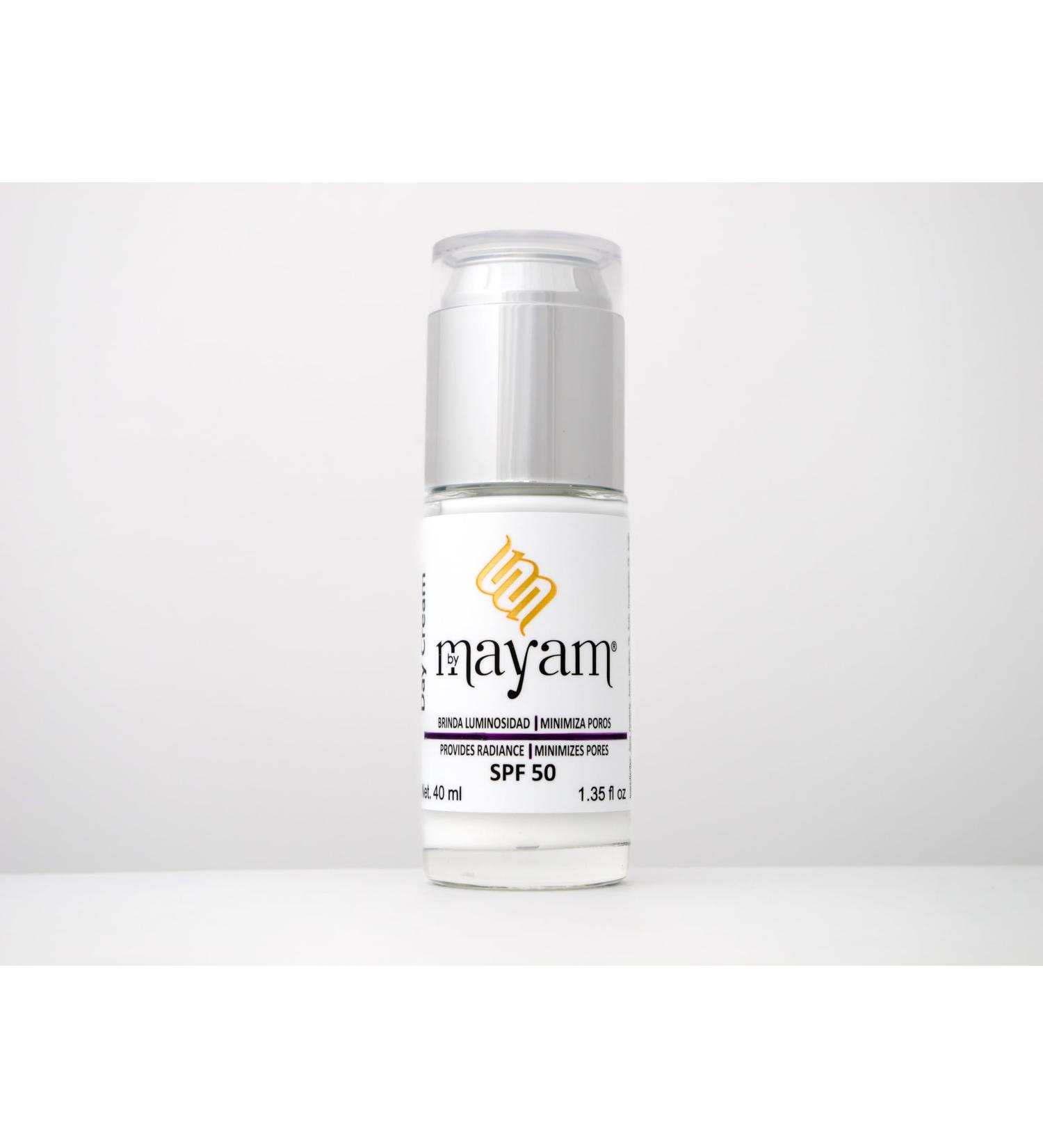 LuxeCare Day Cream SPF 50 Mayam Beauty Anti-Aging Face Moisturizer with Retinol Glycolic Acid Niacinamide & Collagen | Brightening & Firming | 40ml | Made in Mexico - Buy Online on GoSupps.com