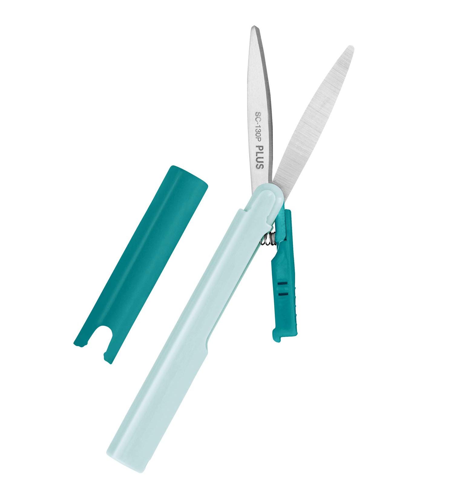 Plus Pen Style Non Stick Compact TSA Twiggy Scissors with Cover Turquoise One Size No Color - Buy Online on GoSupps.com