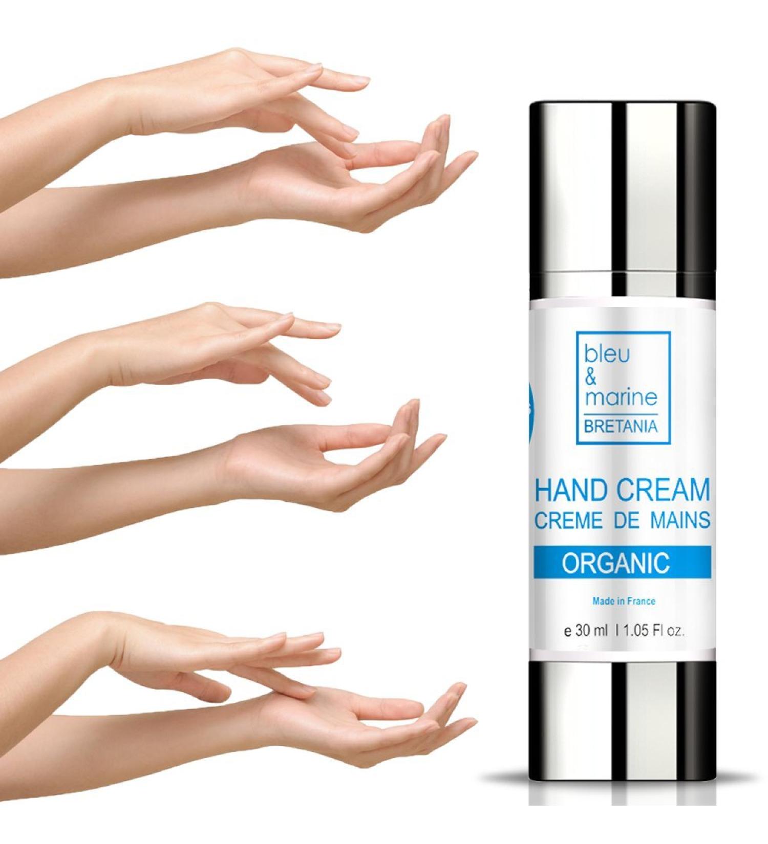  bleu & marine Bretania Organic hand and nail cream 30ml protects the hands - Buy Online on GoSupps.com