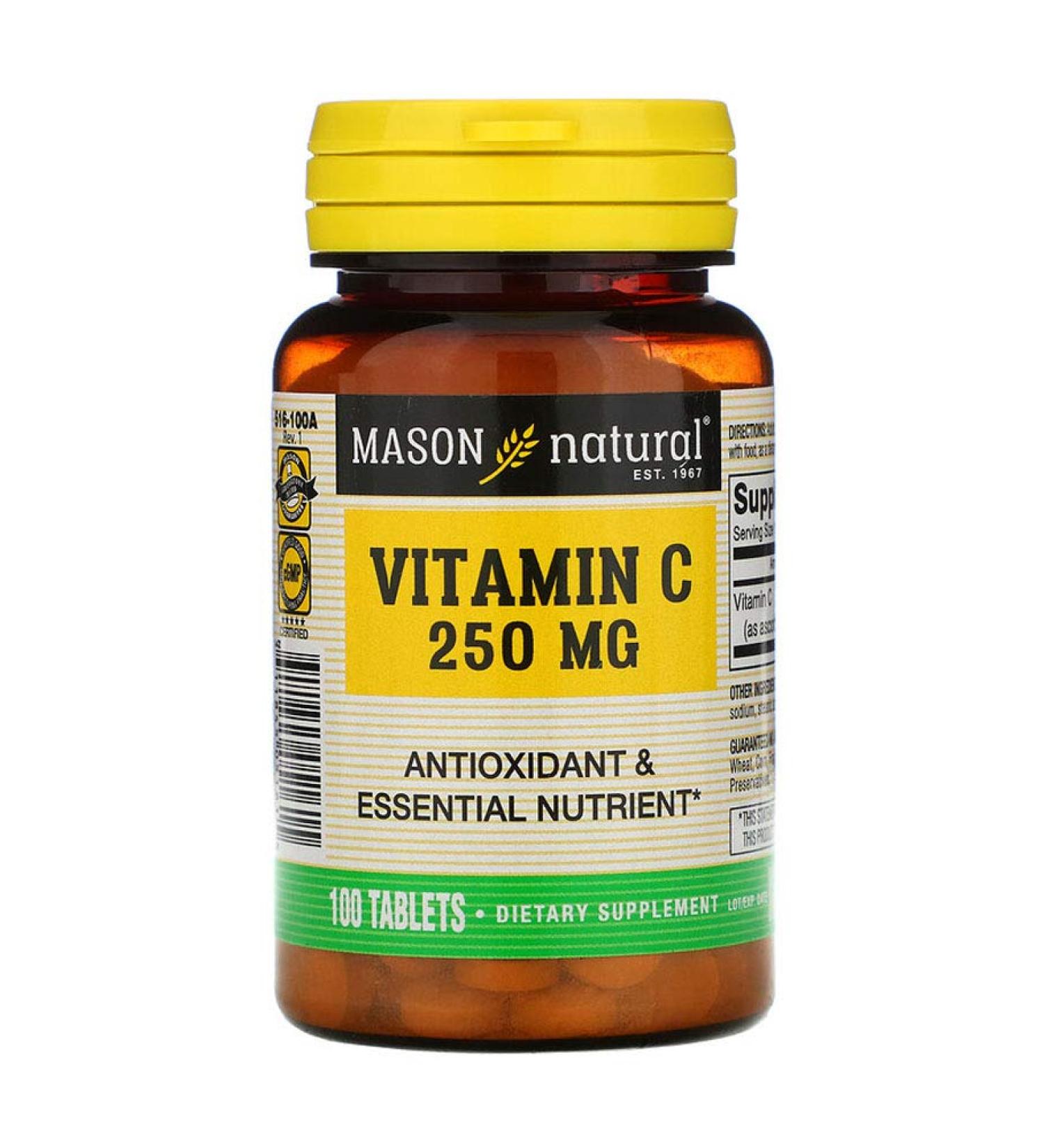 Mason Natural Vitamin C 250 mg 100 Tablets