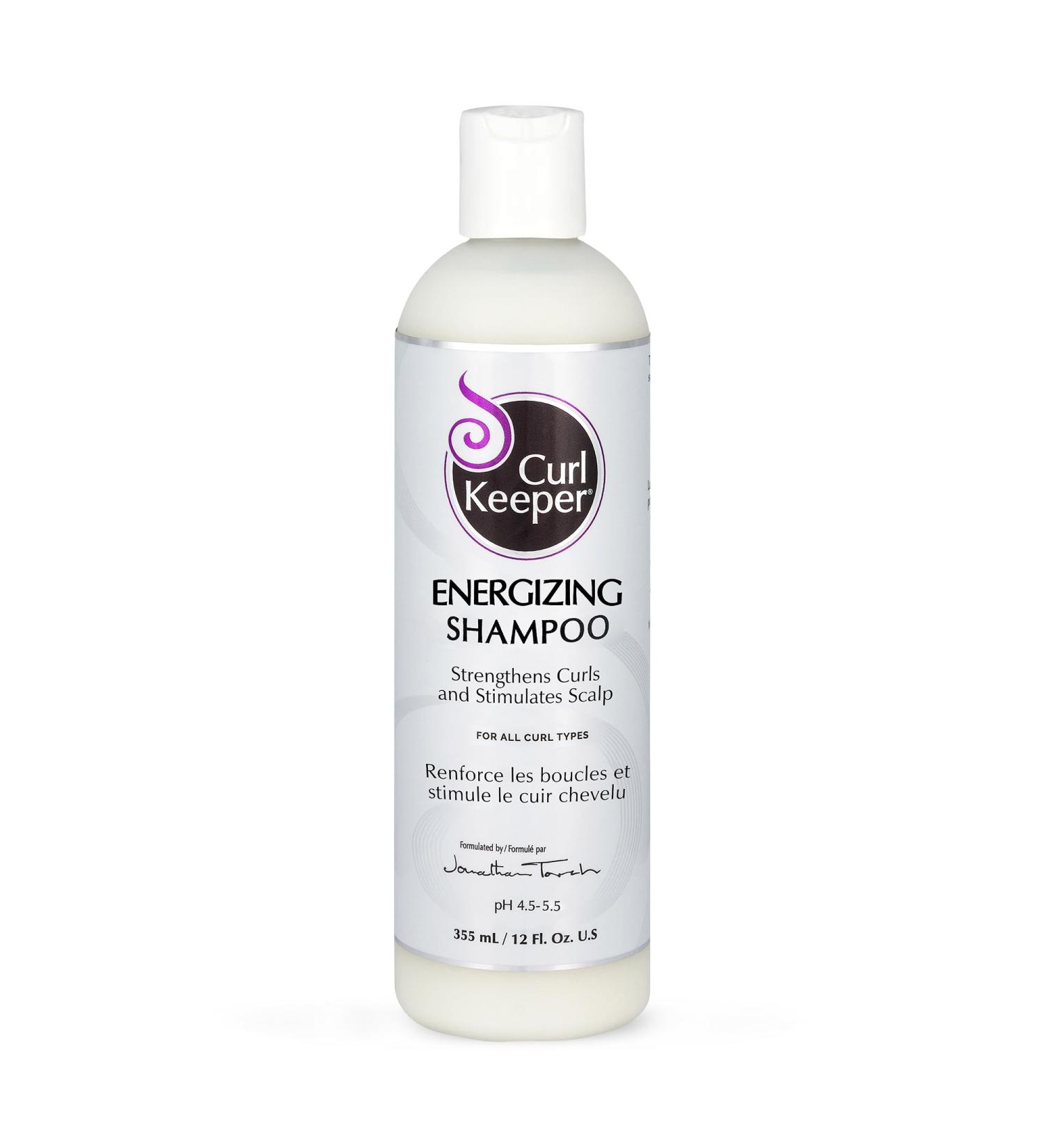 Curl Keeper Daily Energizing Shampoo for Curly Hair - Sulfate Free Strengthens Curls & Restores Scalp Health | 12 Fl Oz - Buy Internationally - Buy Online on GoSupps.com