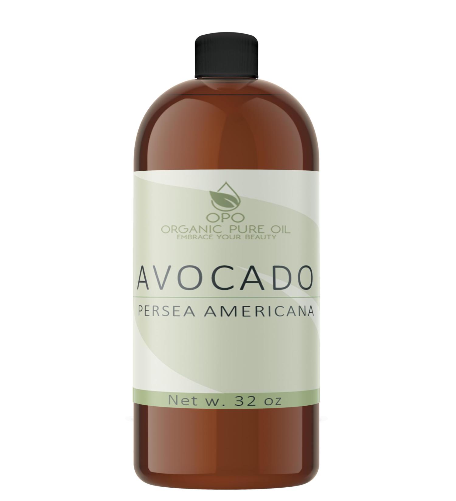 100% Pure Avocado Oil - Unrefined Cold Pressed Non-GMO Vegan | 32 oz Hydrating Oil for Skin Hair Nails & Body - Bulk Carrier - Buy Online on GoSupps.com