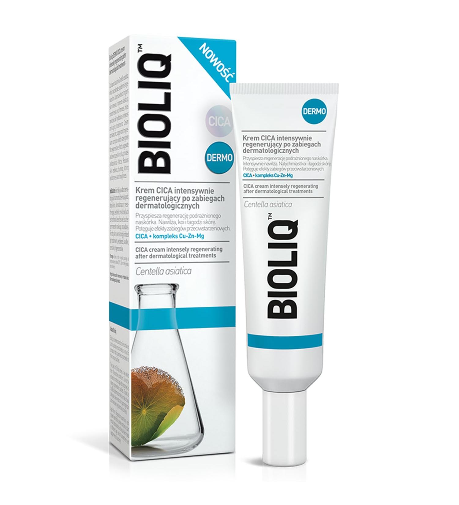 Bioliq - Dermo Cica Cream - Intensive Regeneration After Dermatological Procedures Soothing Moisturizing with CICA and Cu-Zn-Mg Complex - 30ml - Buy Online on GoSupps.com