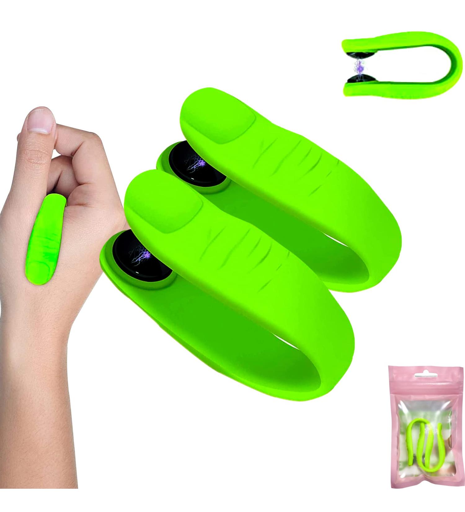 Suoapaiq Hand Pressure Point Clip 2 Pack - LI4 Acupressure for Detoxification, Slimming & Migraine Relief - Drug-Free Natural Headache & Tension Relief (Green) - Buy Online on GoSupps.com
