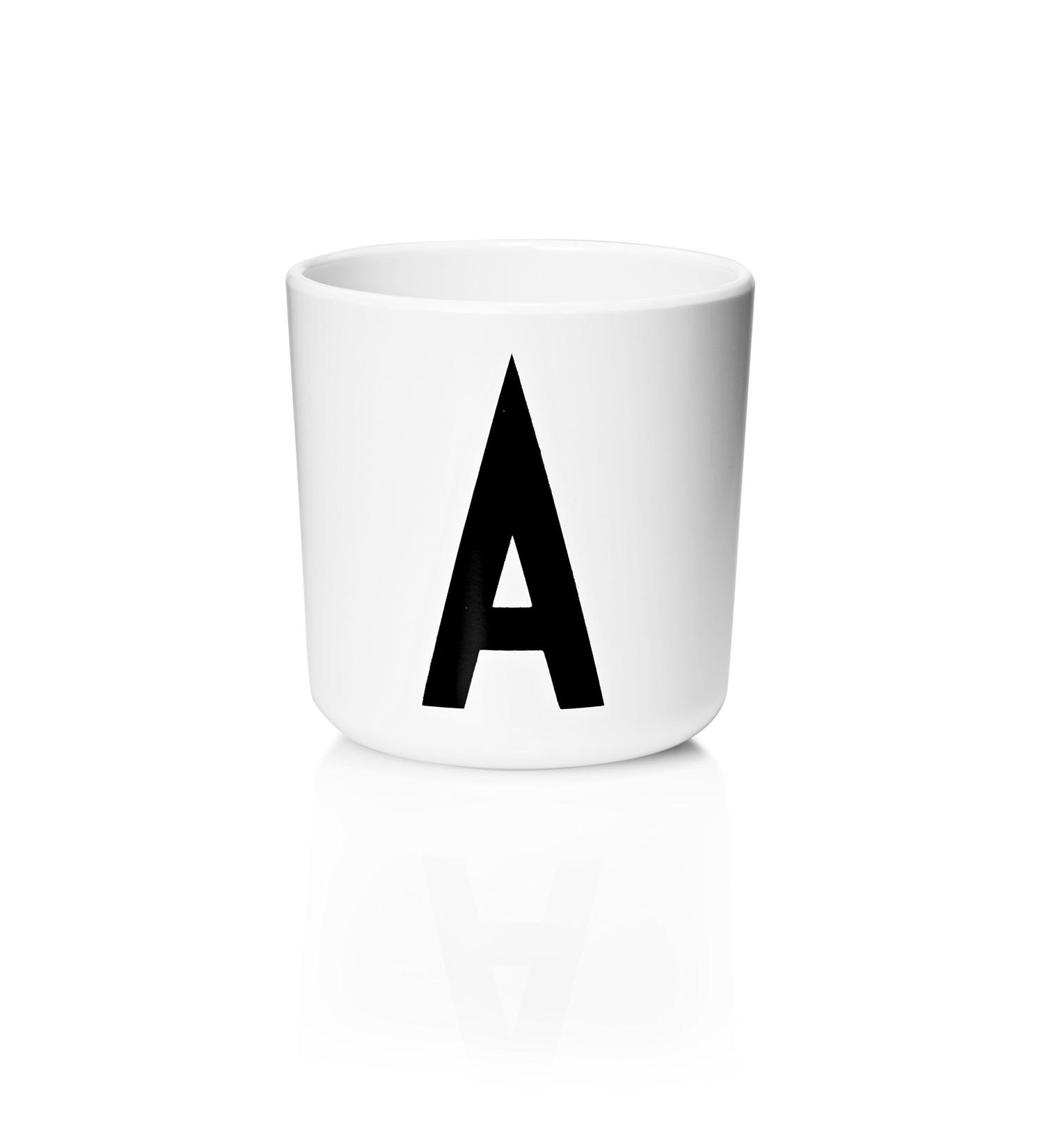 Design Letters Melamine Sippy cups for Baby 7 Oz A-Z | Kids Cups Designed in Denmark Reusable Cup for Baby 6+ Month|Learning Cup BPA/BPS Free | Children Drinking Cup Dishwasher Safe  Toddler Cup White CUP .A - Buy Online on GoSupps.com