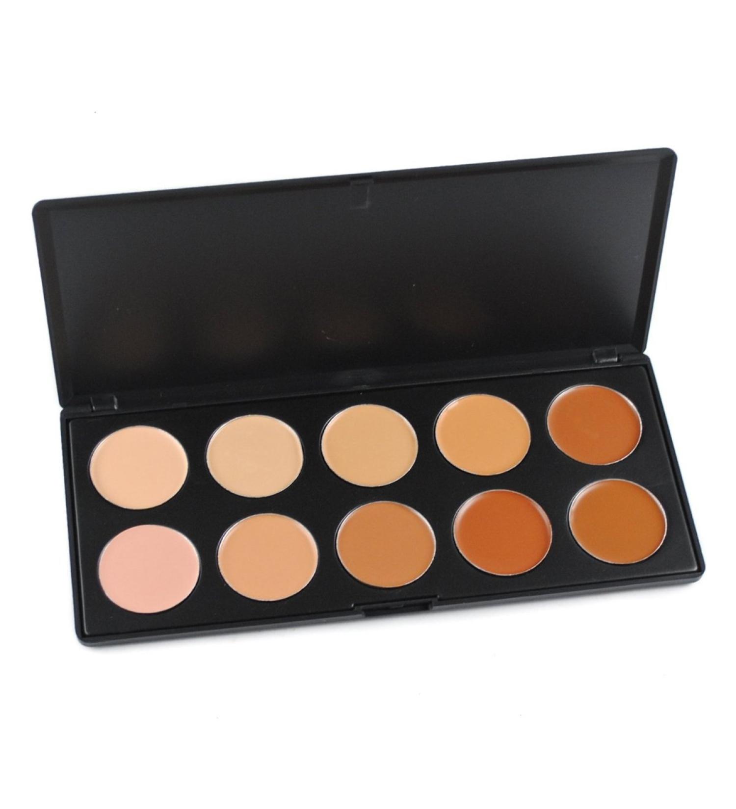 FantasyDay 10 Color Long-Lasting High Opacity Concealer Palette | Full Coverage Contouring Makeup Gift Set with Applicator - Buy Online on GoSupps.com