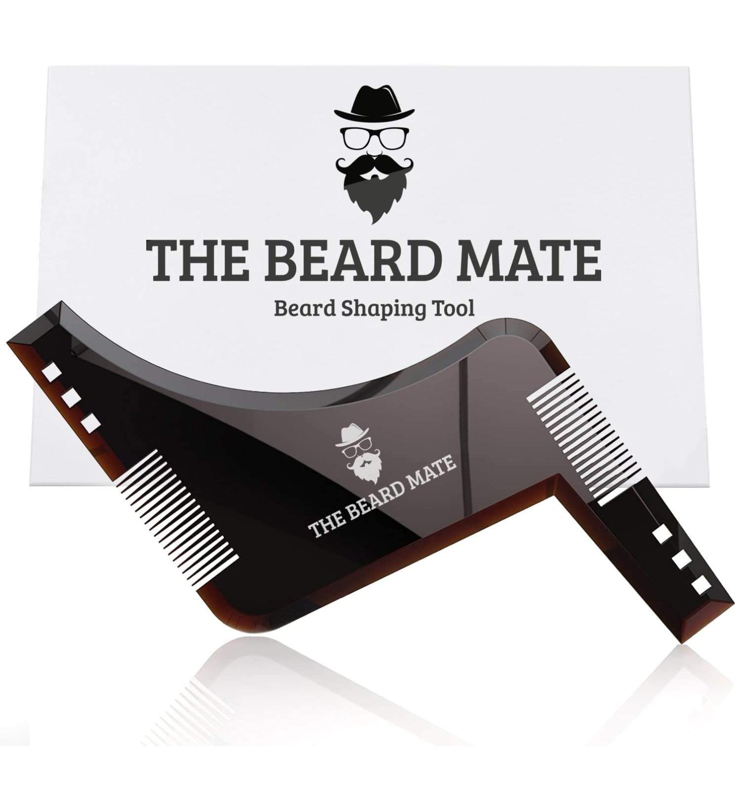 Beard Shaping Tool Template. Beard Shaper Tool Plus Comb for line up & Edging Men's Facial Hair Hairline Perfect Symmetric Lines and Trim with Beard Trimmer Hair Clipper or Razor. - Buy Online on GoSupps.com