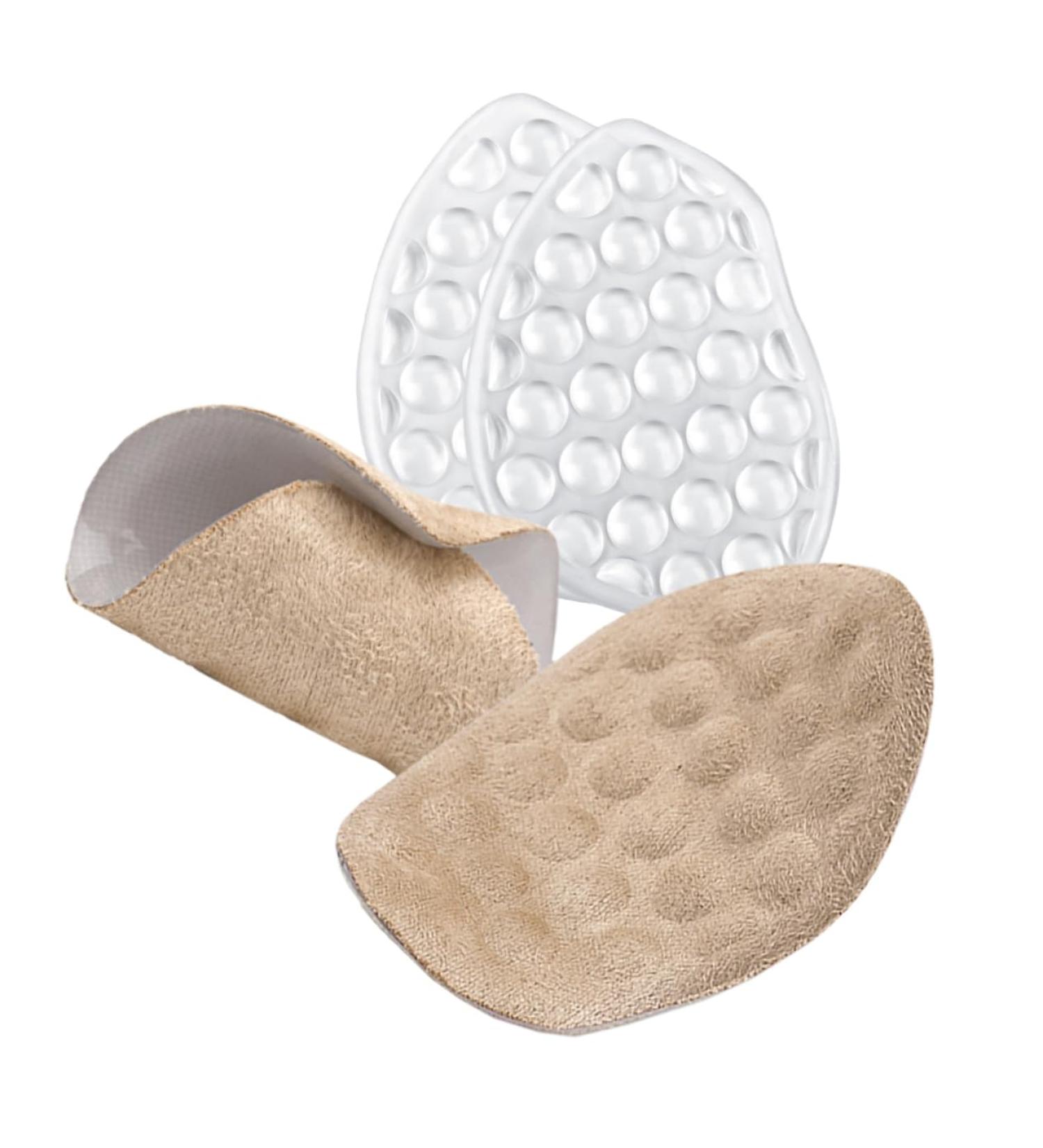 2 Pairs High Heels Forefoot Stickers - Anti-Slip Insole Pads for Women | Metatarsal Cushion Inserts | High Heel Comfort & Support | Assorted Colors - Buy Online on GoSupps.com