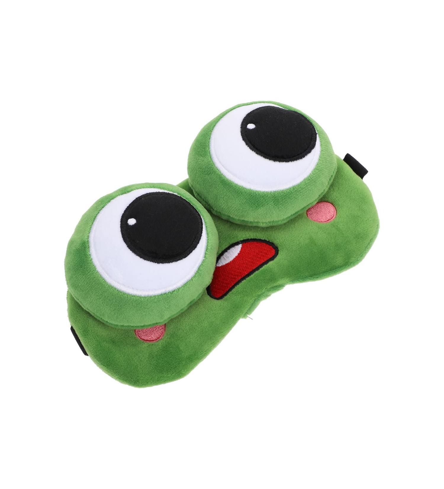 Healifty Frog Eye Masks - 3D Funny Sleeping Masks for Kids, Girls, and Women - Cute Animal Plush Blindfold for Home Sleeping - Buy Online on GoSupps.com