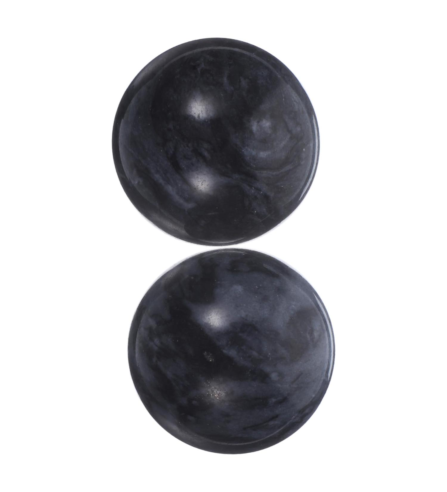 Coolhiya 2 STK Jade Massage Balls - Hand & Fascia Rollers for Adults | Anti-Stress & Health Benefits | Chinese Fitness Products for Women - Buy Online on GoSupps.com