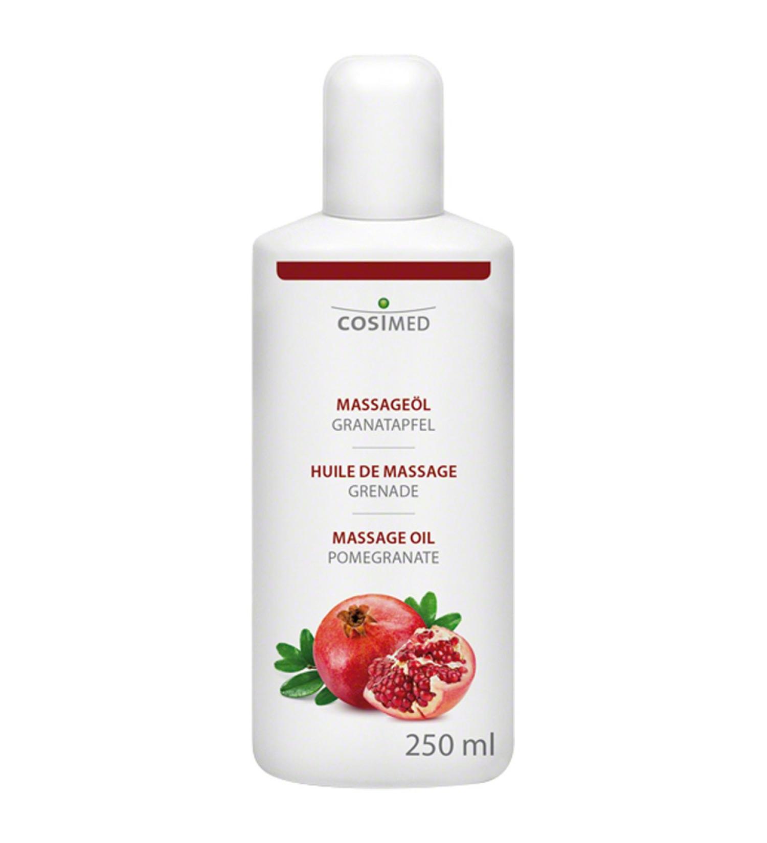 Cosimed Pomegranate Massage Oil 250ml - Natural Relaxation & Skin Nourishment | International Shipping Available - Buy Online on GoSupps.com