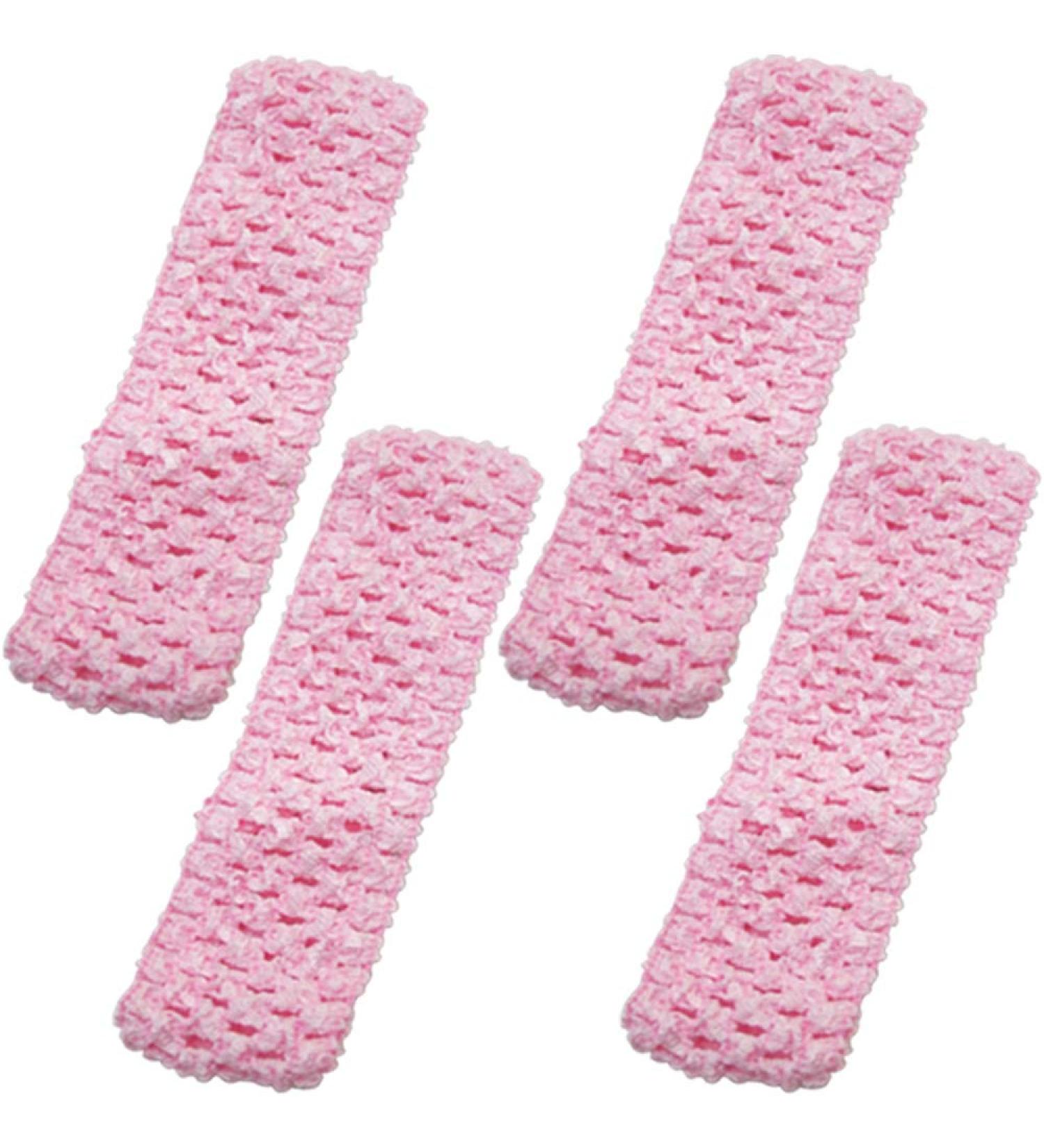 Time to Sparkle 4pcs Crochet Tube Top & Tutu Infant Dress Set - Baby Pink - 1.5x6 & 4x15cm - Buy Online on GoSupps.com